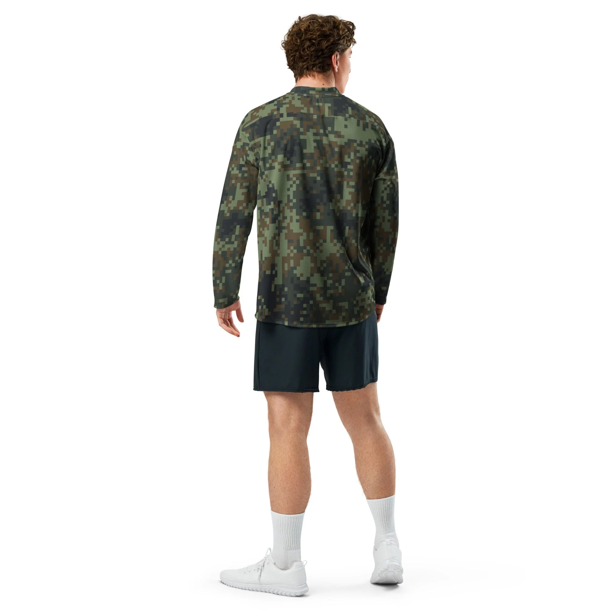 American Digital Dual-Tex Woodland CAMO Unisex Hockey Fan Jersey - Image 14