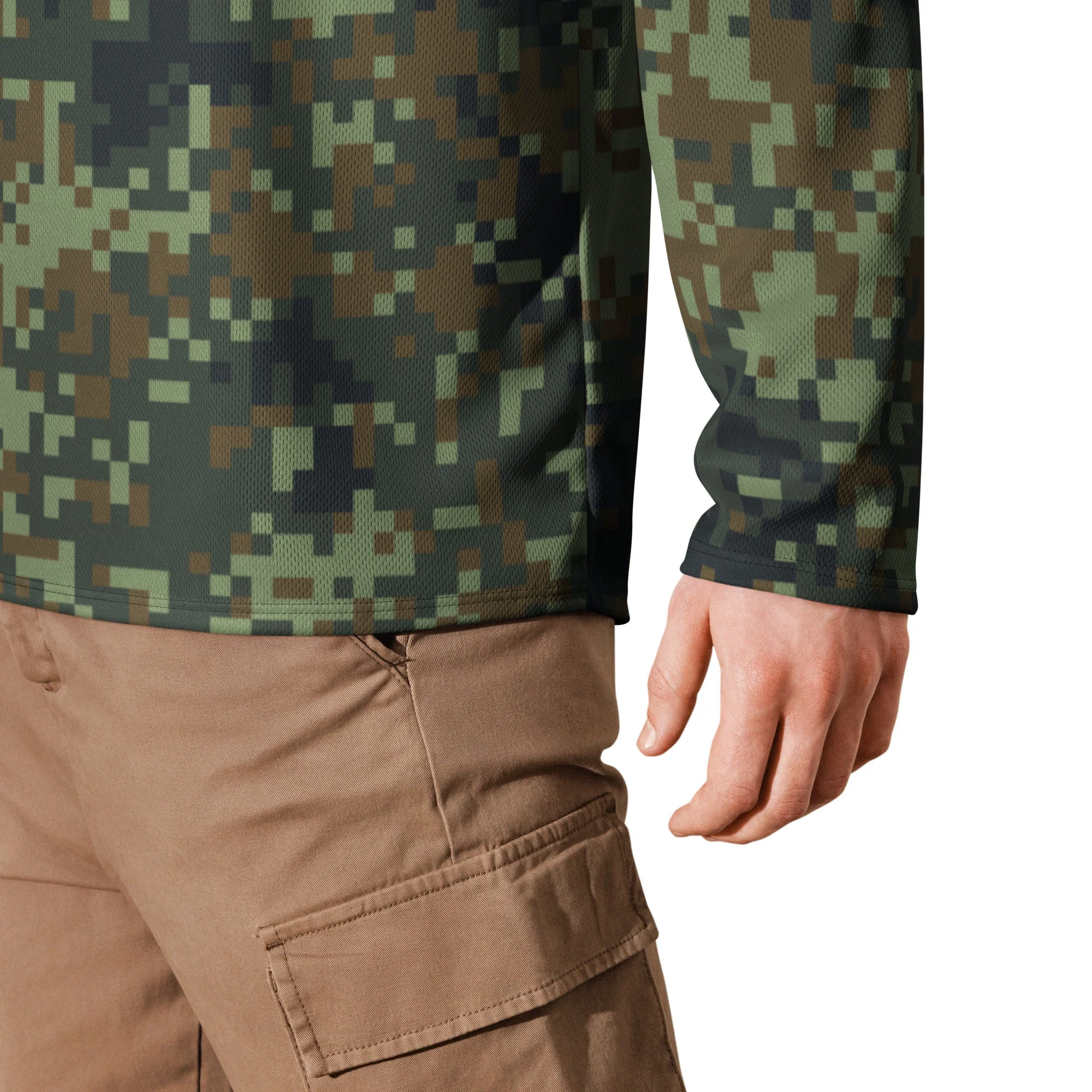 American Digital Dual-Tex Woodland CAMO Unisex Hockey Fan Jersey - Image 15