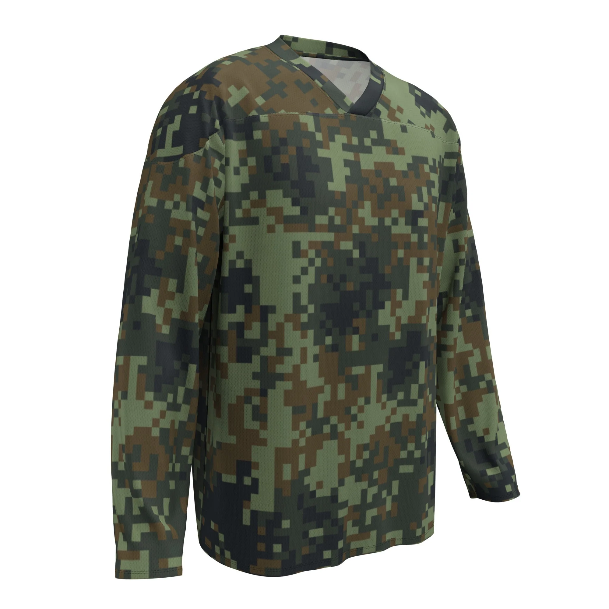 American Digital Dual-Tex Woodland CAMO Unisex Hockey Fan Jersey - Image 2