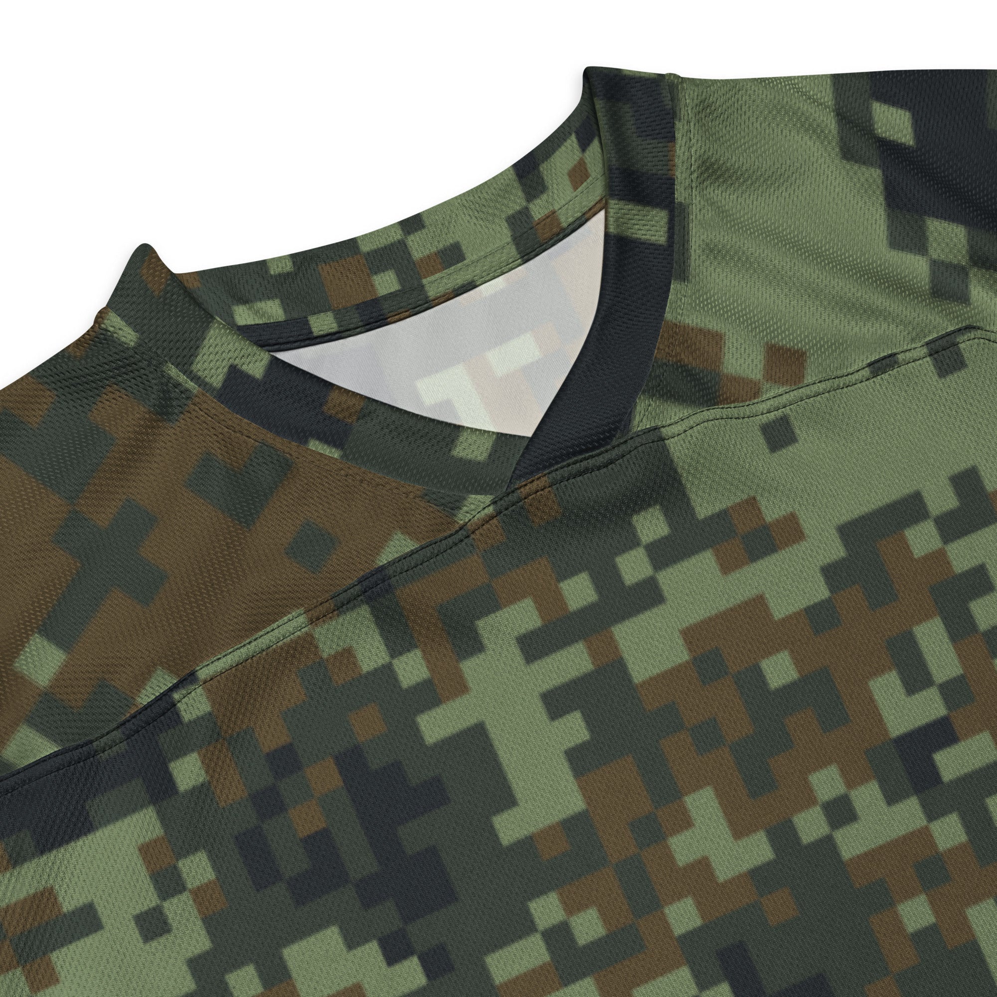 American Digital Dual-Tex Woodland CAMO Unisex Hockey Fan Jersey - Image 9