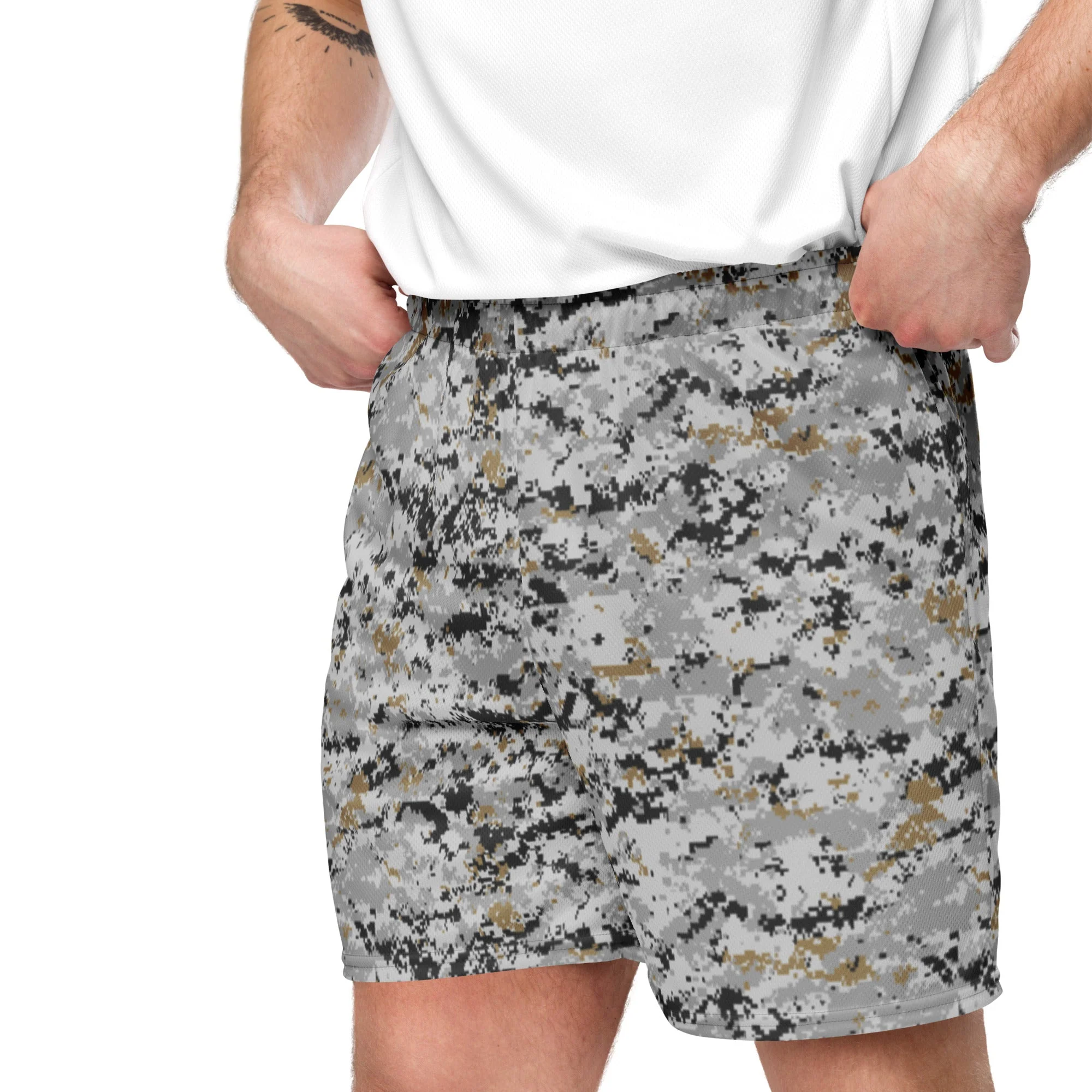 American Digital Urban CAMO Unisex Mesh Shorts - Image 2