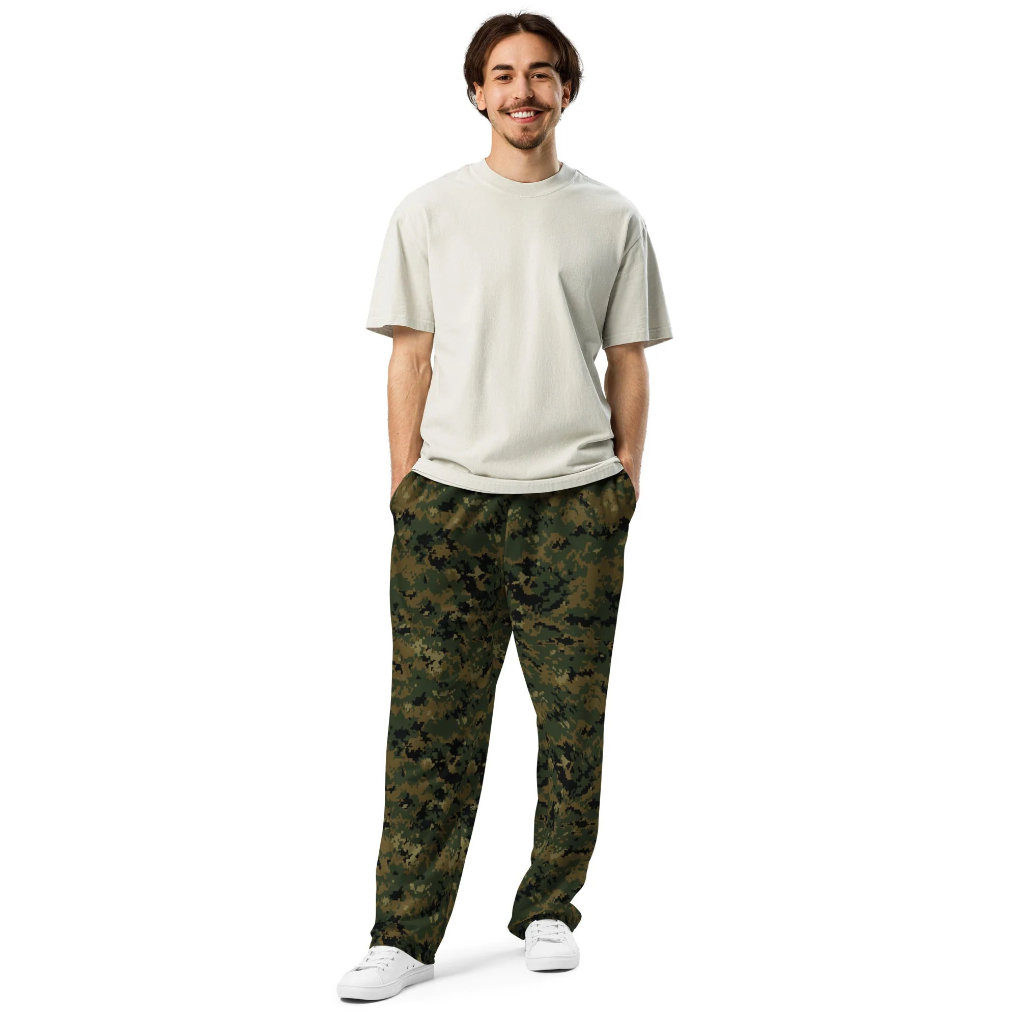 American Digital Woodland CAMO Unisex Wide-Leg Joggers - Image 5