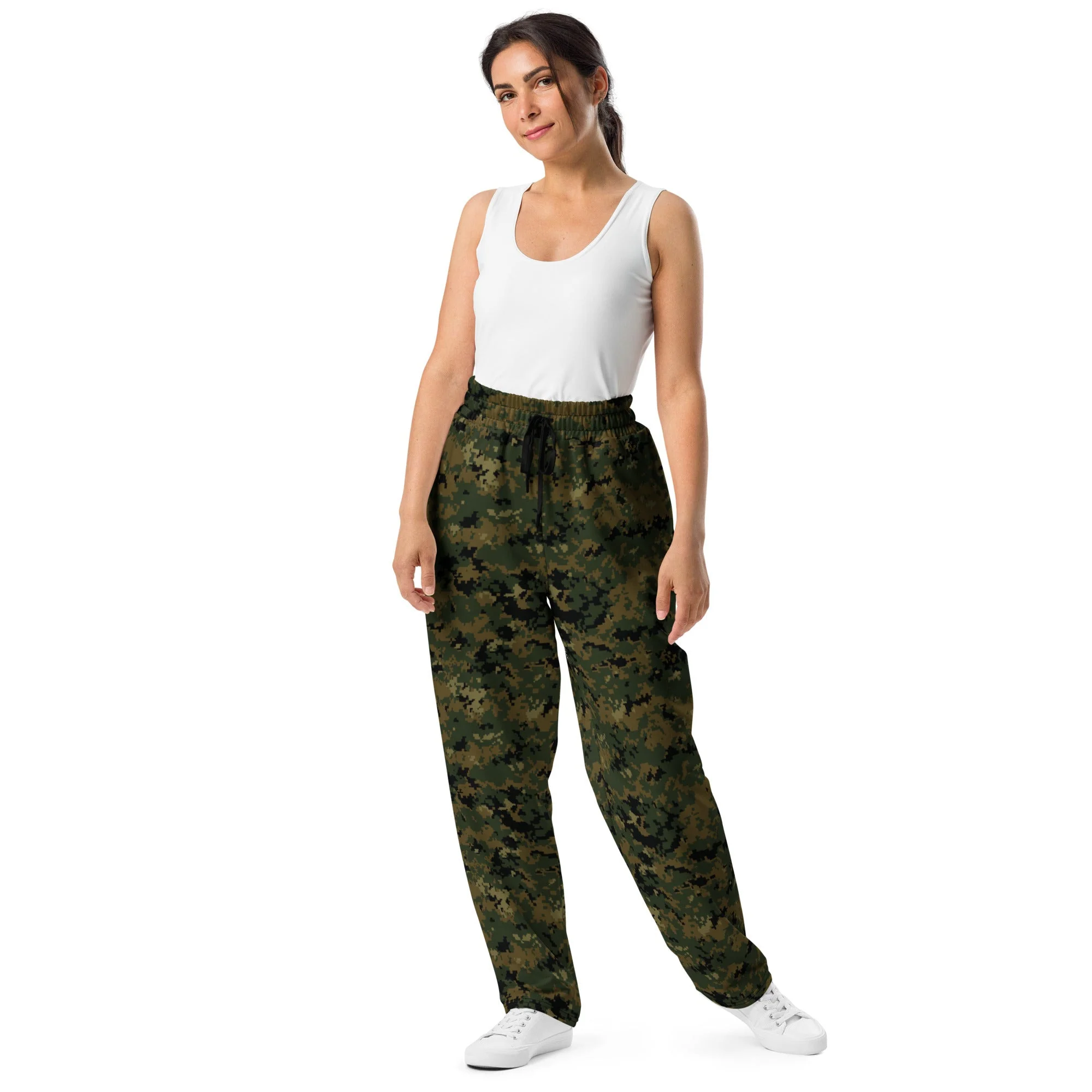 American Digital Woodland CAMO Unisex Wide-Leg Joggers - Image 6