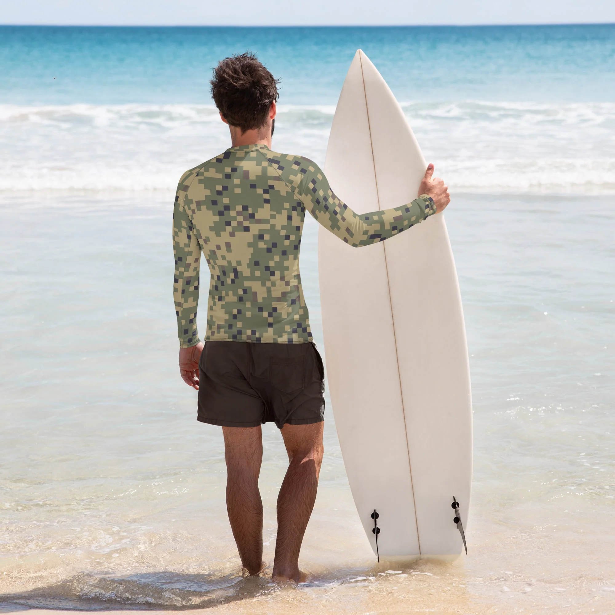 American Digital Dual-Tex CAMO Mens Long-Sleeve Rash Guard - Image 2