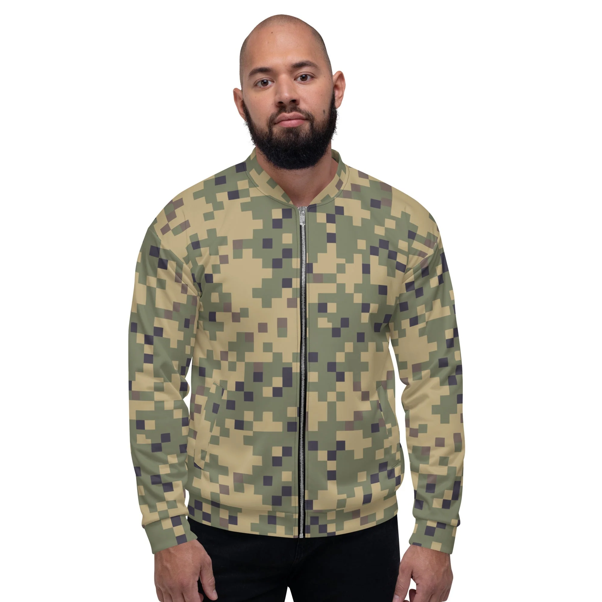 American Digital Dual-Tex CAMO Unisex Bomber Jacket - Image 7
