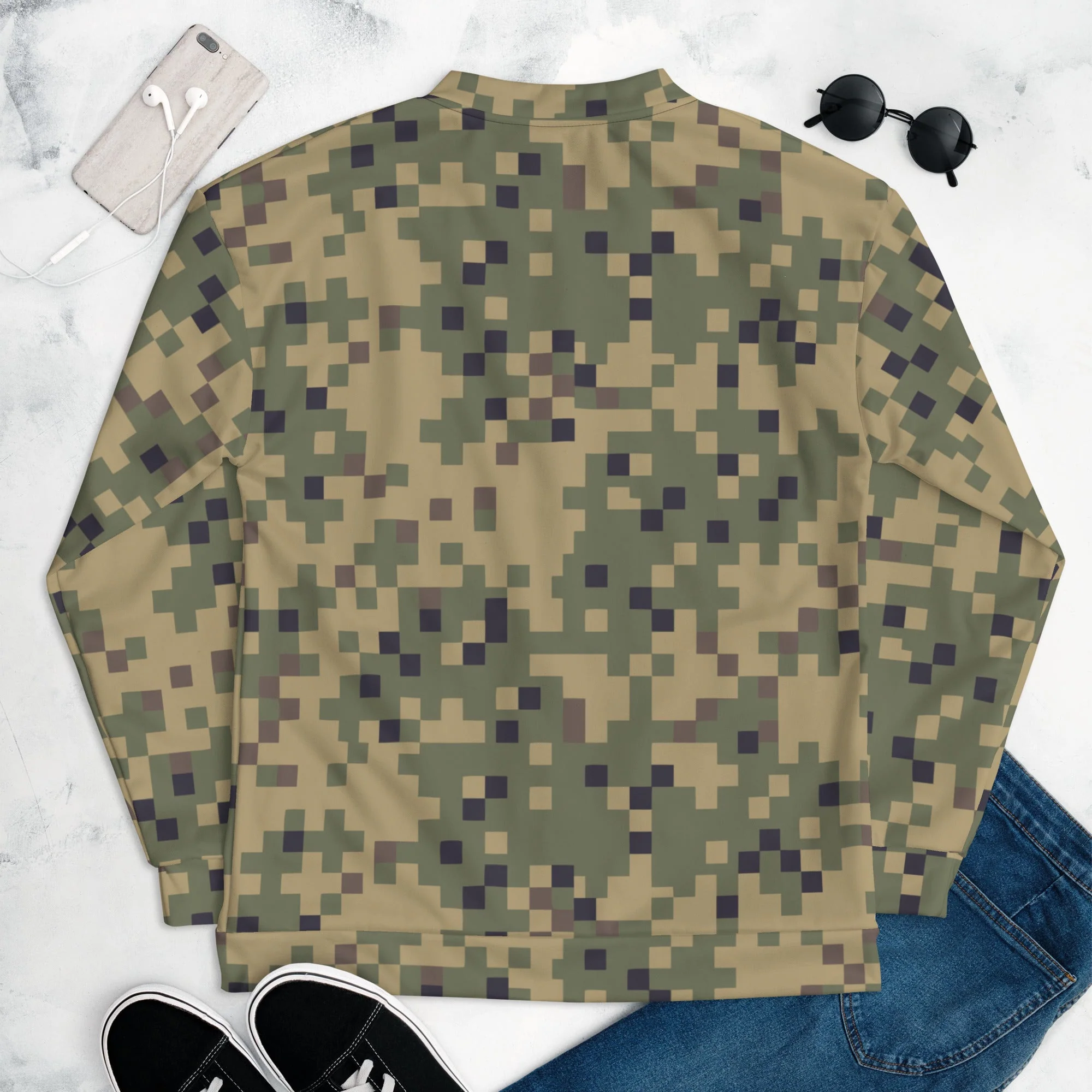 American Digital Dual-Tex CAMO Unisex Bomber Jacket - Image 9