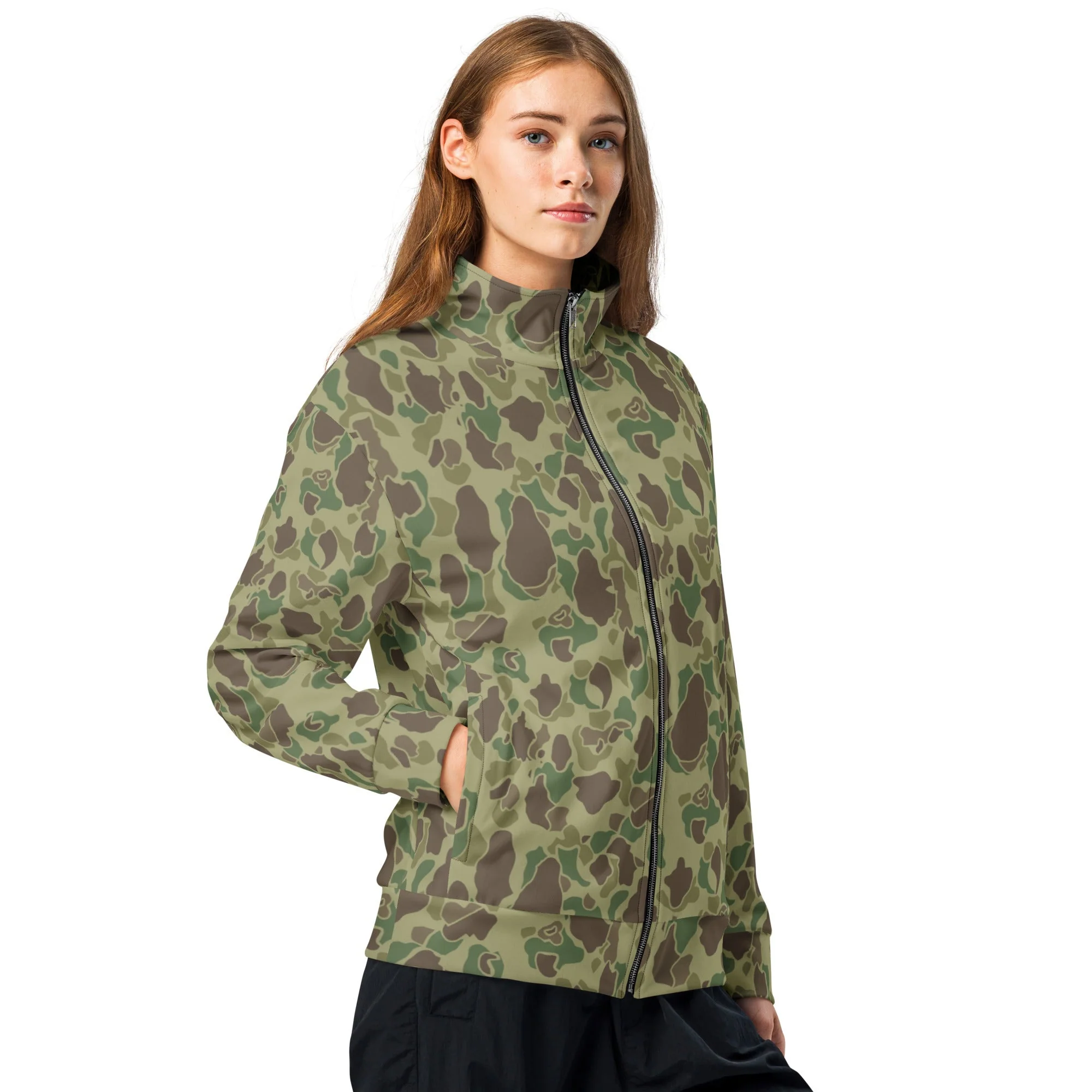 American Frog Skin Jungle CAMO Unisex Track Jacket - Image 4