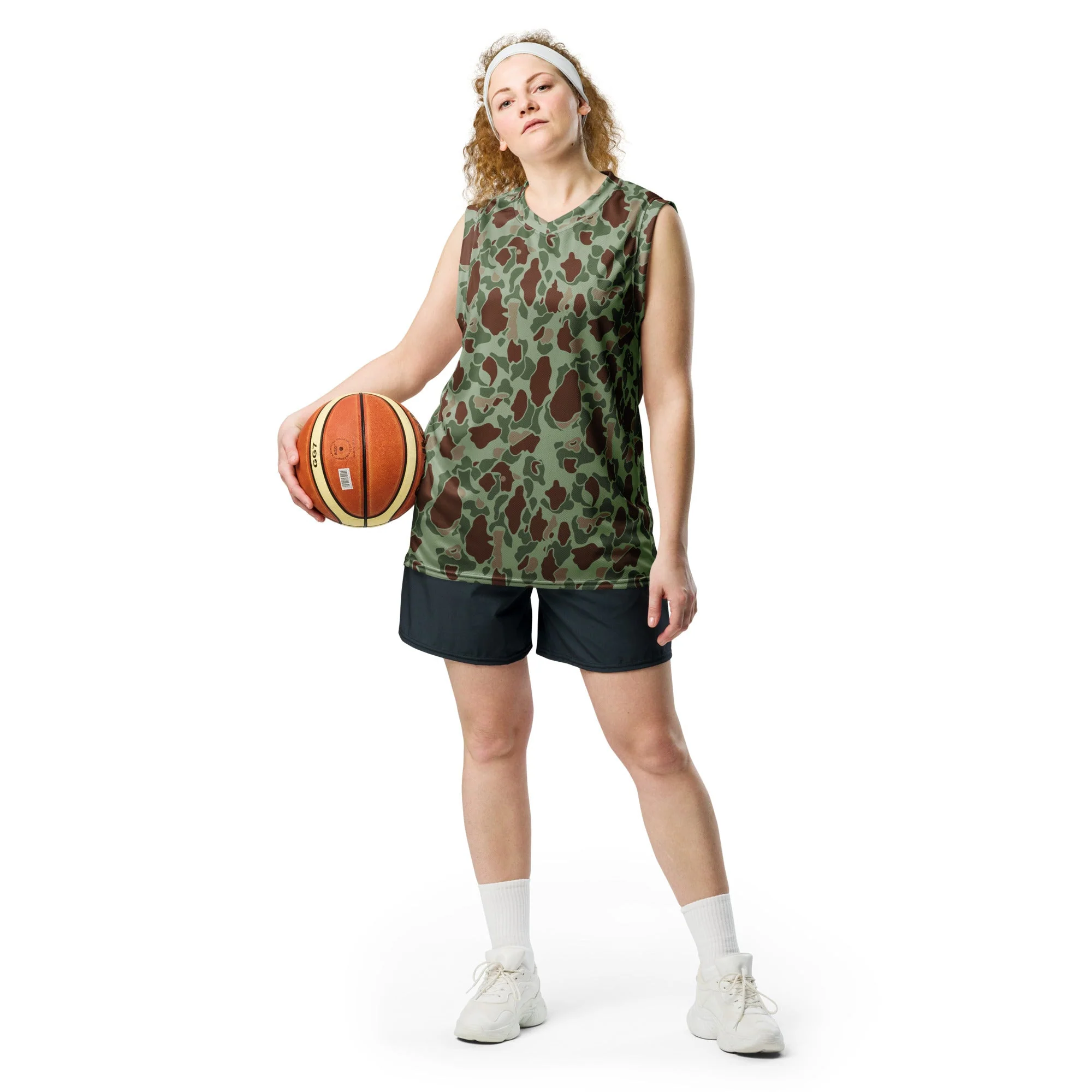 American Frog Skin Raider CAMO Unisex Basketball Jersey - Image 10
