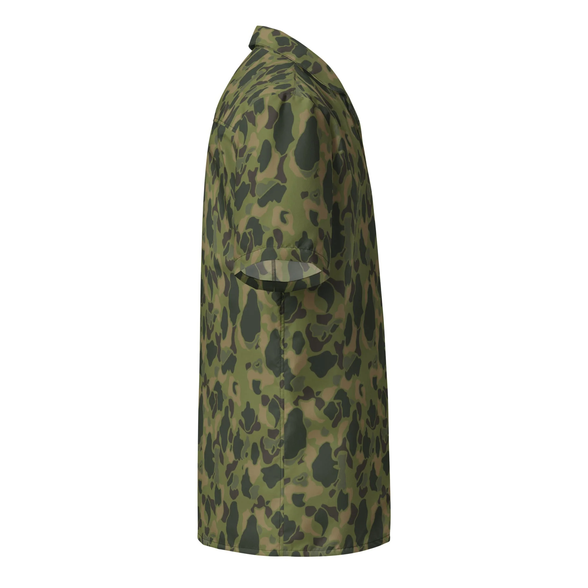 American Frog Skin Tropical CAMO Unisex Short-Sleeve Button Shirt - Image 12