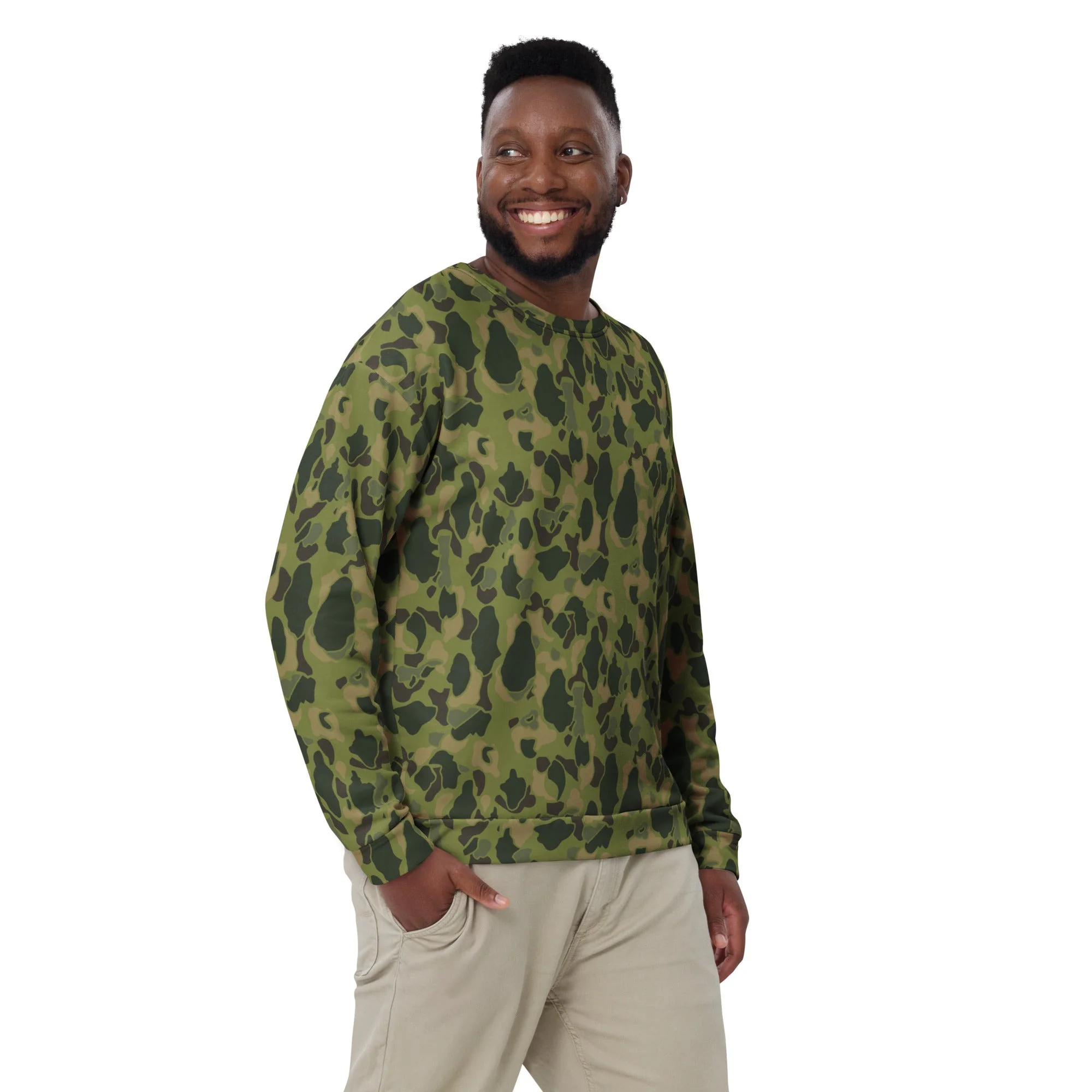 American Frog Skin Tropical CAMO Unisex Sweatshirt - Image 5