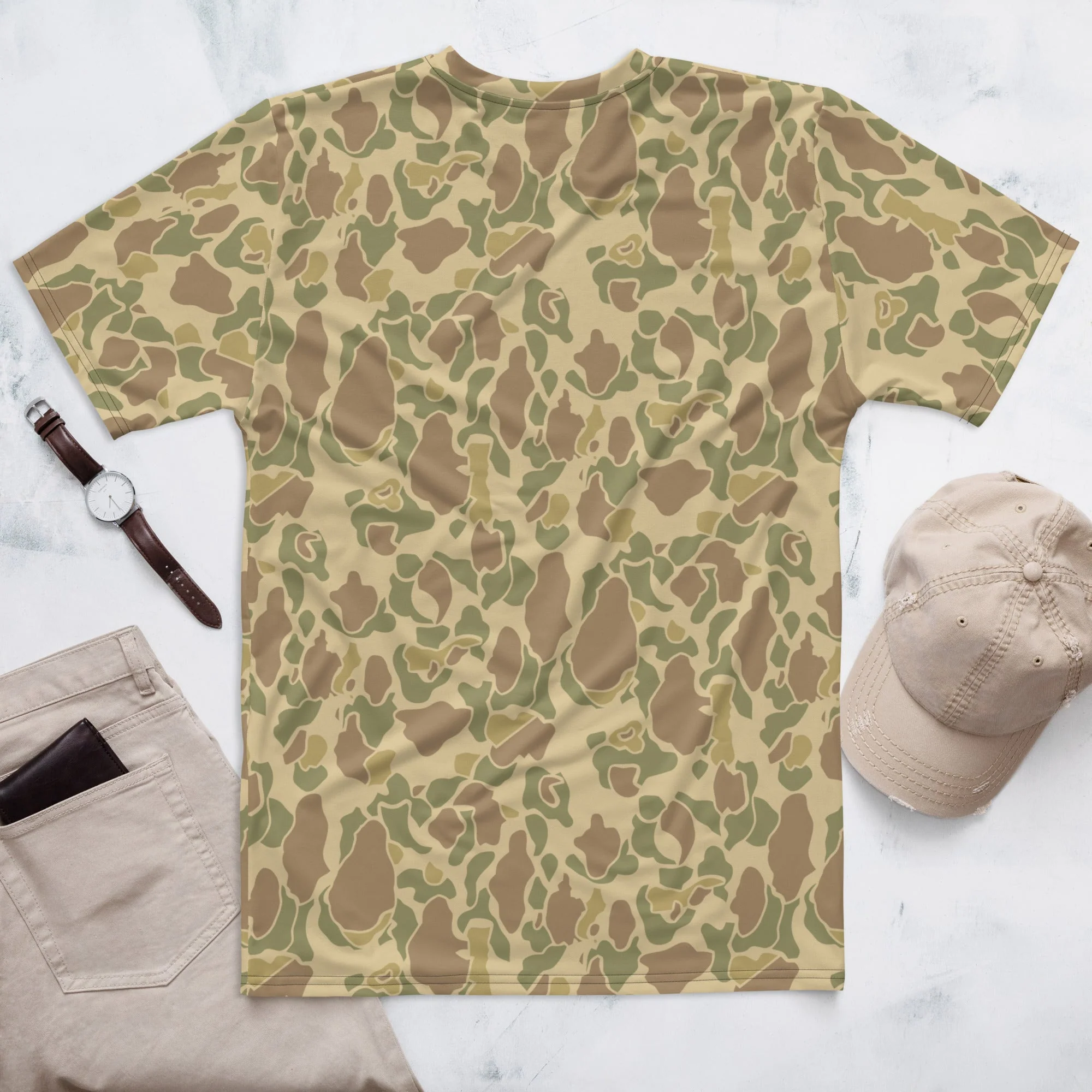American Frog Skin Beach CAMO Mens T-Shirt - Image 6