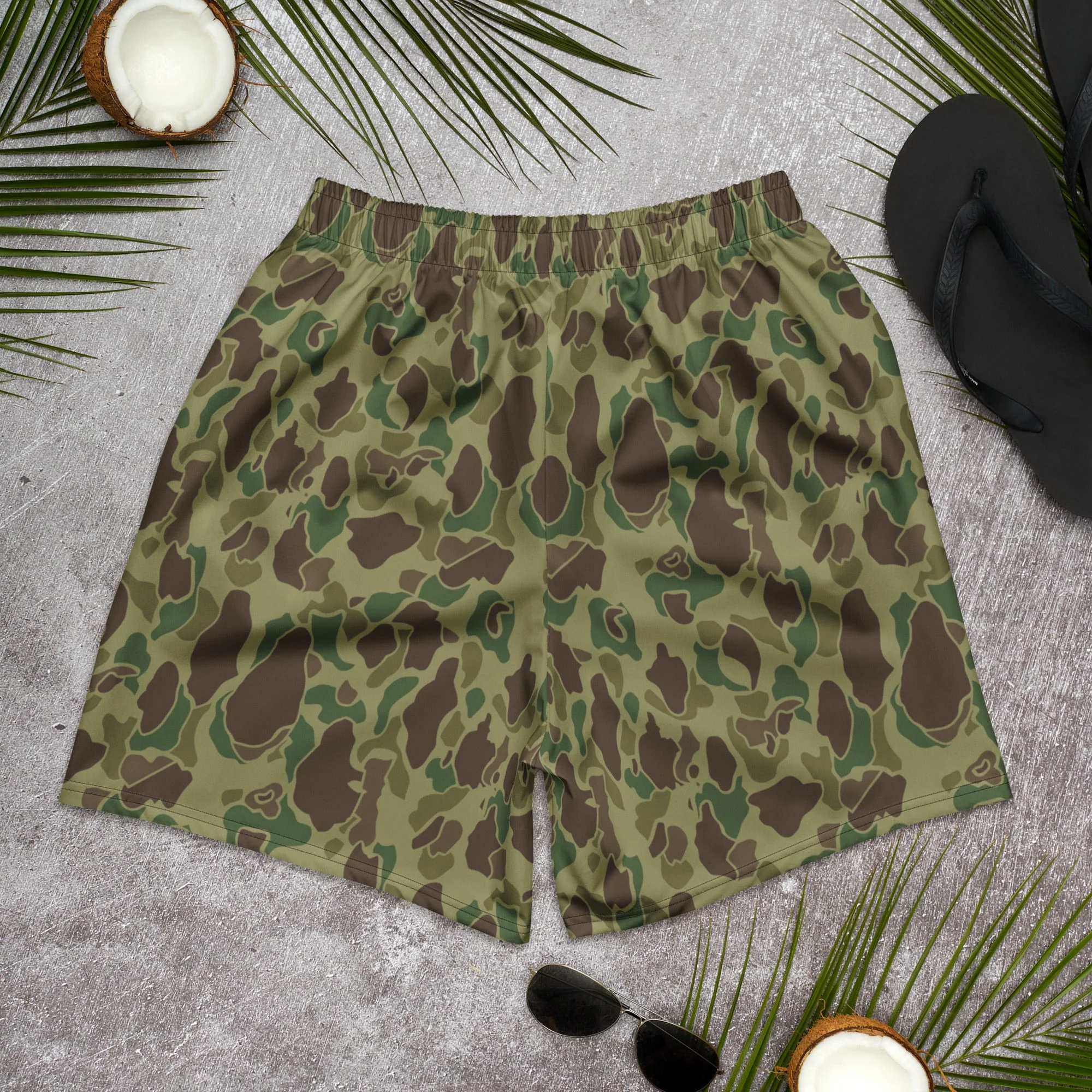 American Frog Skin Jungle CAMO Unisex Athletic Long Shorts - Image 5