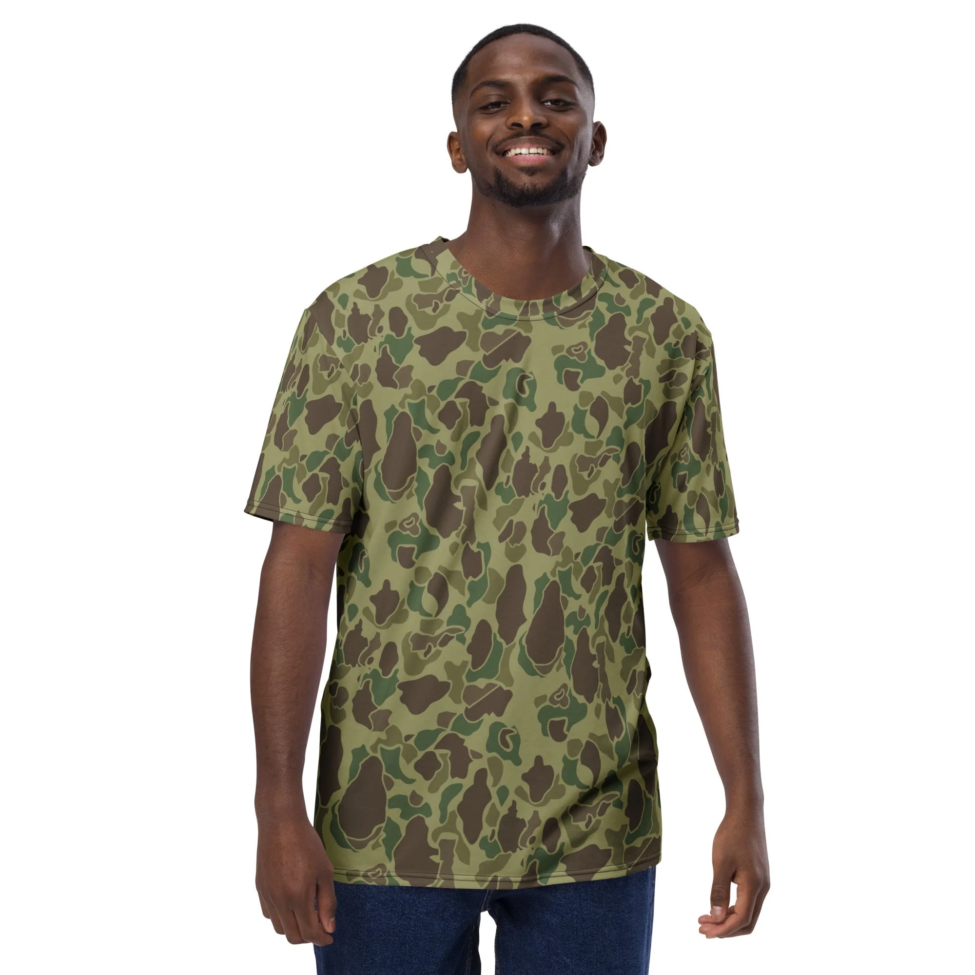 American Frog Skin Jungle CAMO Mens T-Shirt - Image 3