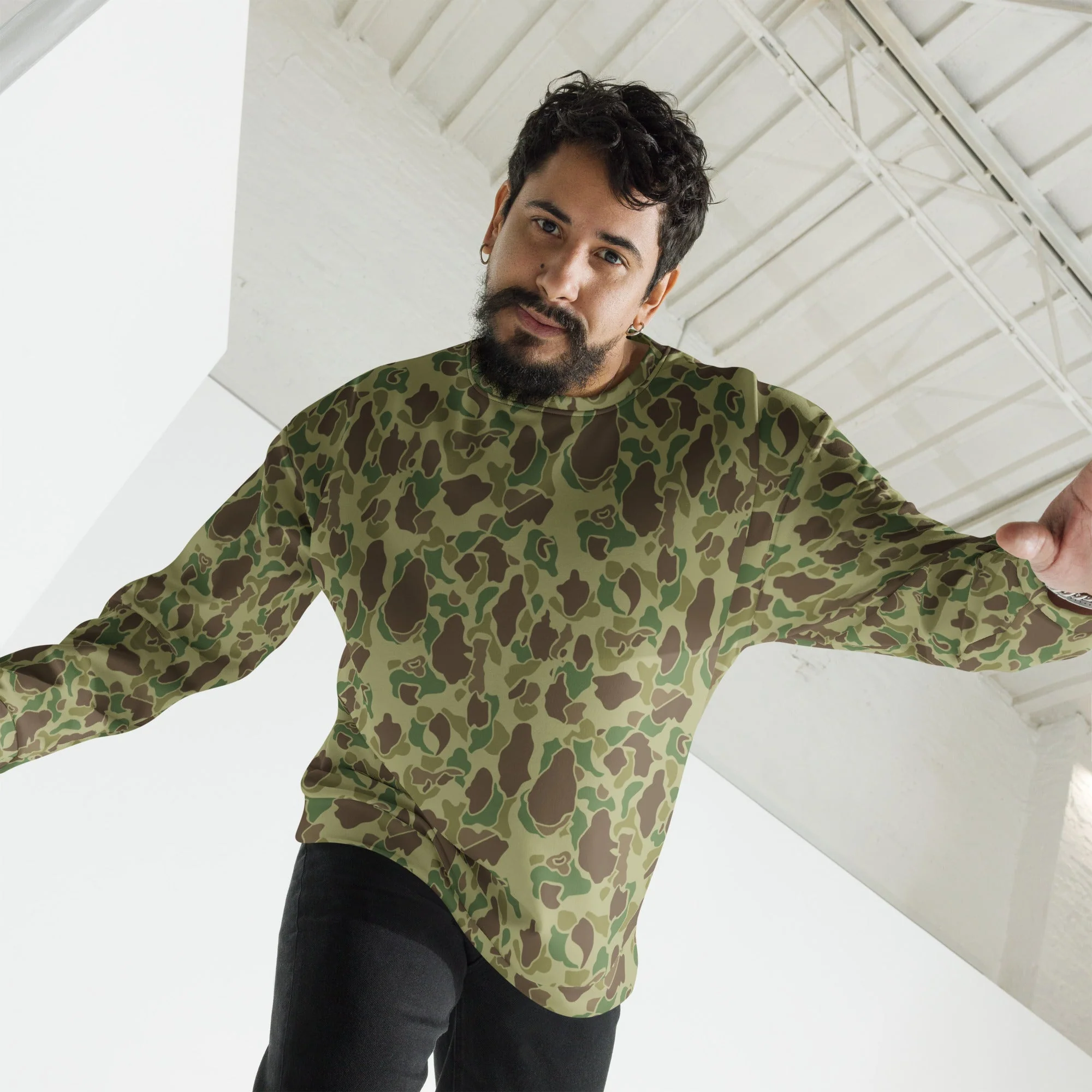 American Frog Skin Jungle CAMO Unisex Sweatshirt - Image 4