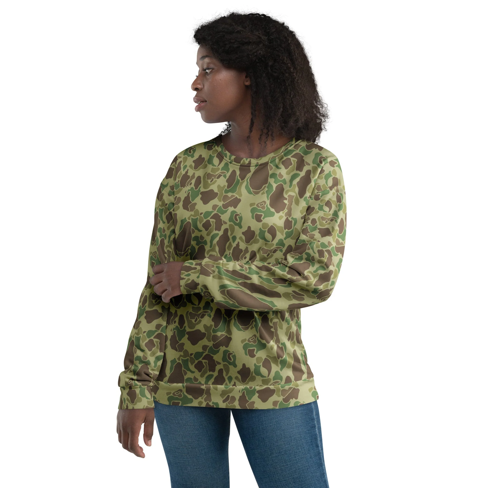 American Frog Skin Jungle CAMO Unisex Sweatshirt - Image 6