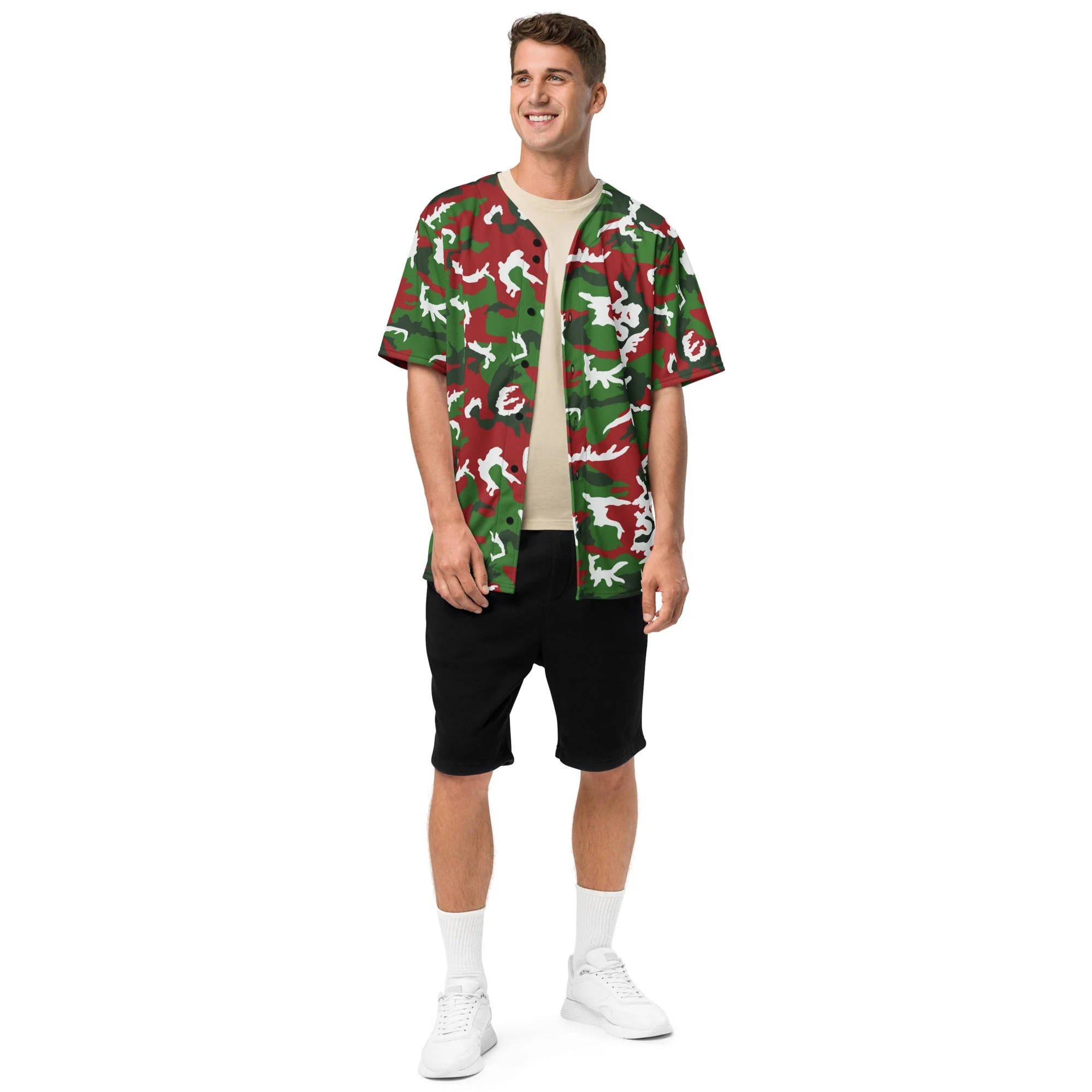 American M81 Christmas CAMO Unisex Baseball Jersey - Image 14