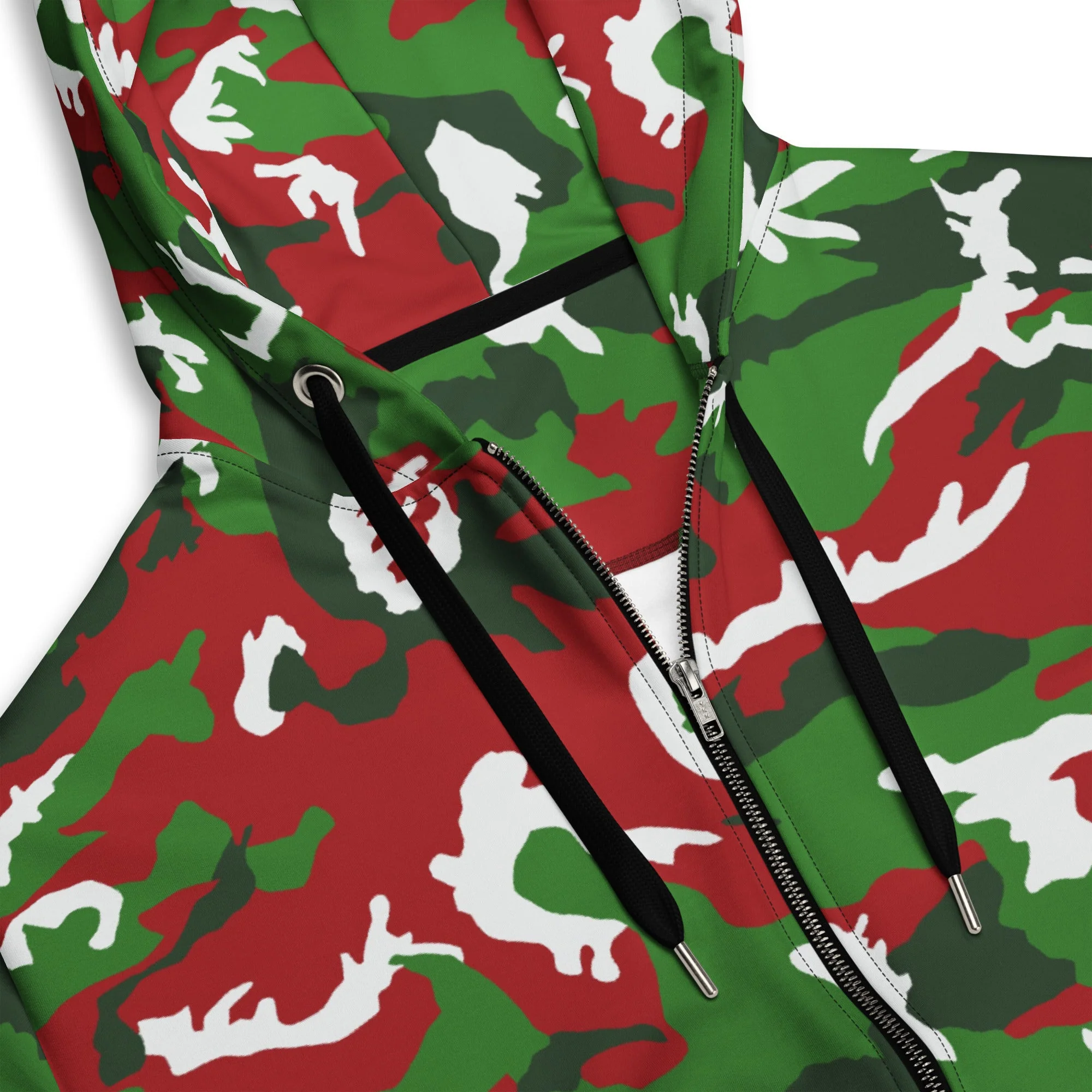 American M81 Christmas CAMO Unisex Zip Hoodie - Image 10