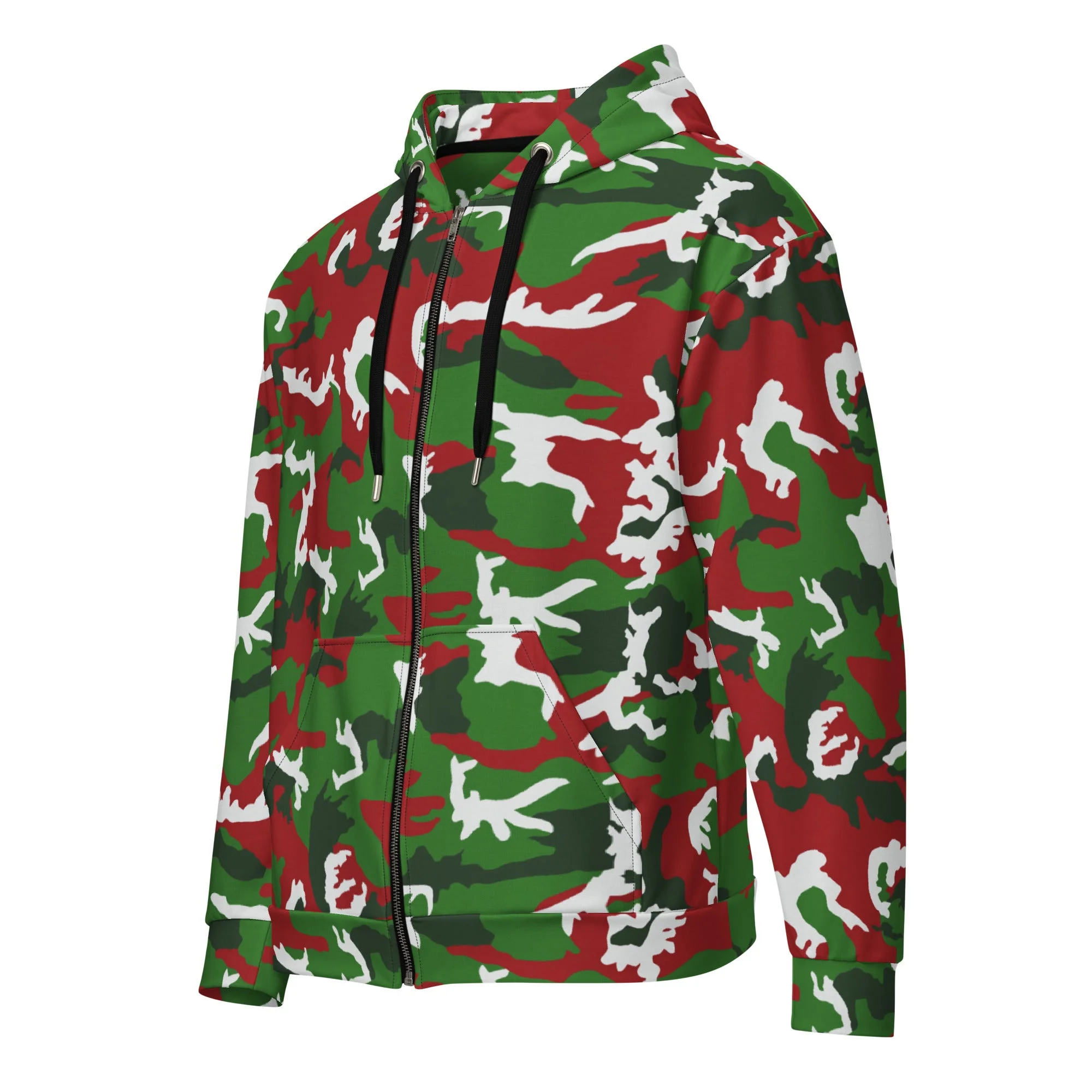 American M81 Christmas CAMO Unisex Zip Hoodie - Image 4