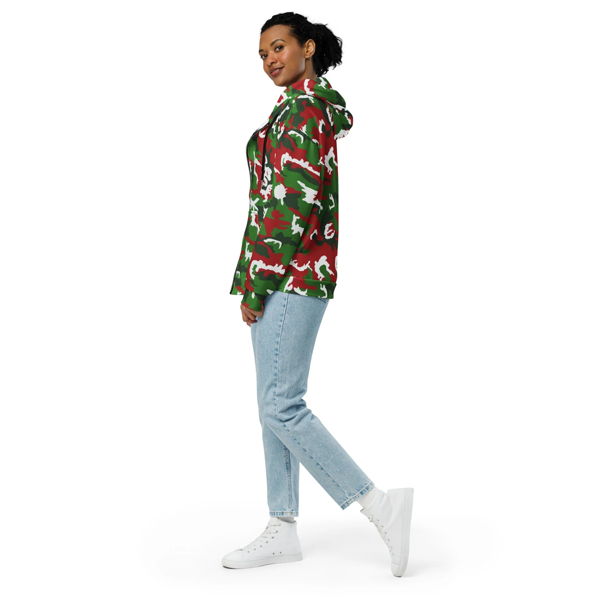 American M81 Christmas CAMO Unisex Zip Hoodie - Image 7