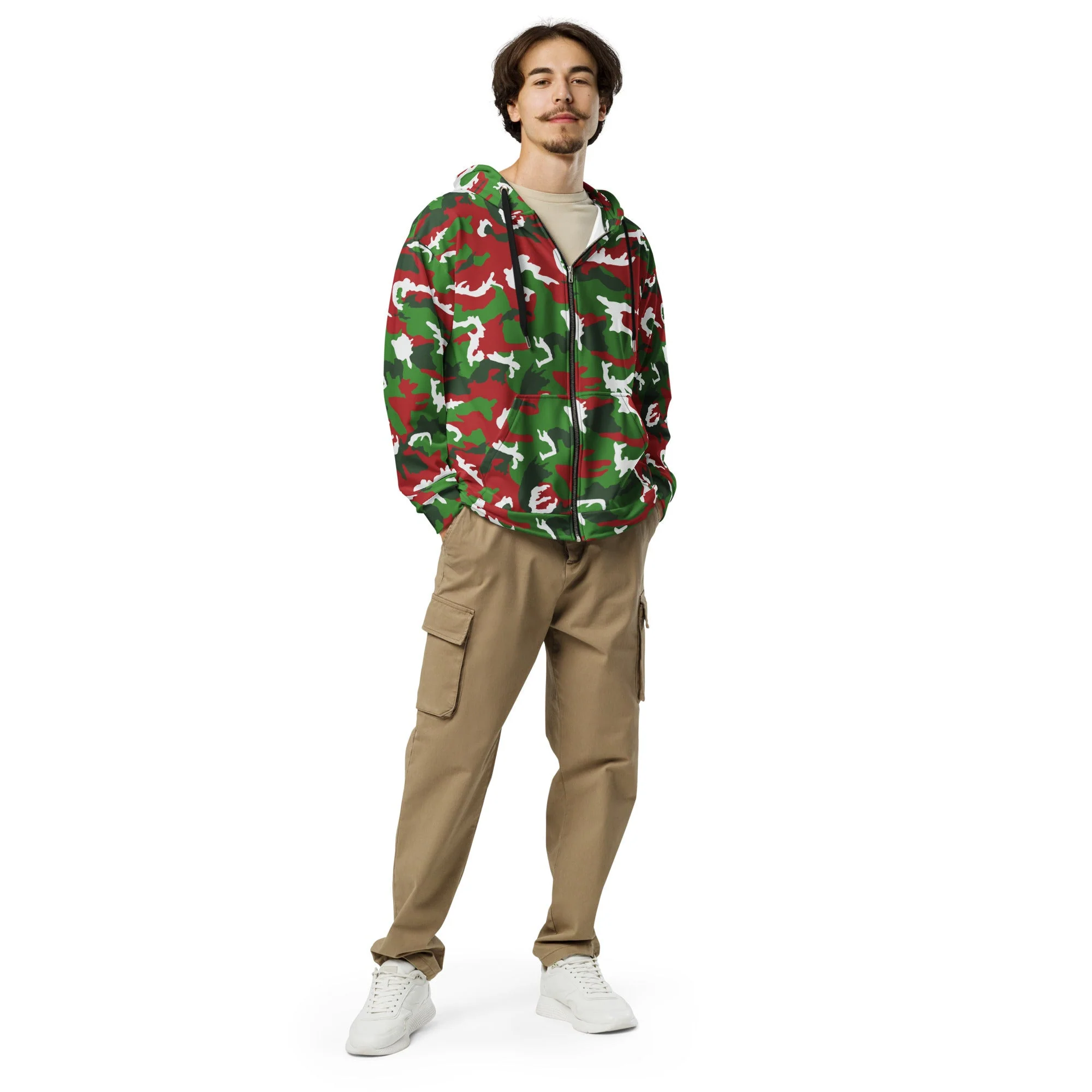 American M81 Christmas CAMO Unisex Zip Hoodie - Image 8