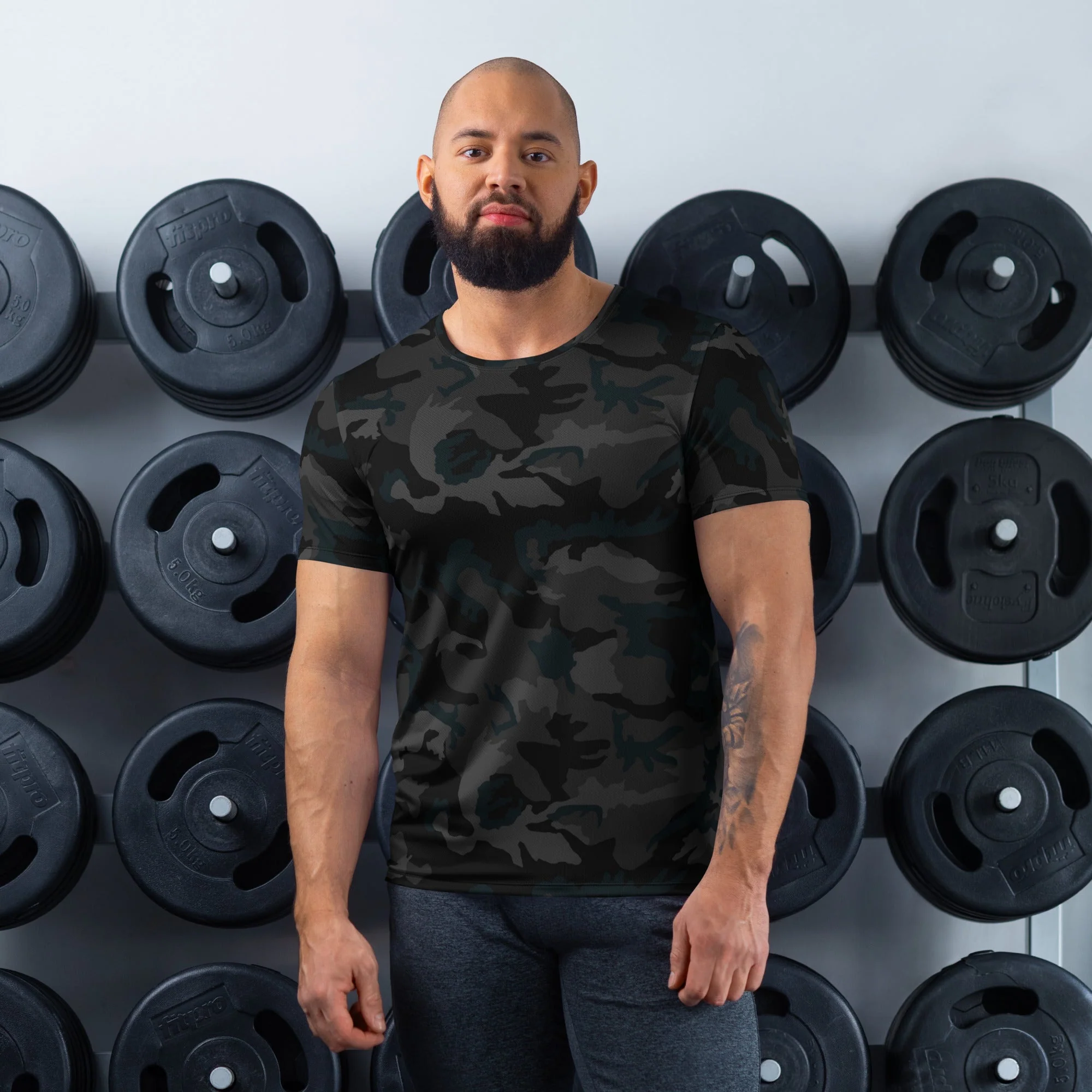 American M81 Night CAMO Mens Athletic T-Shirt