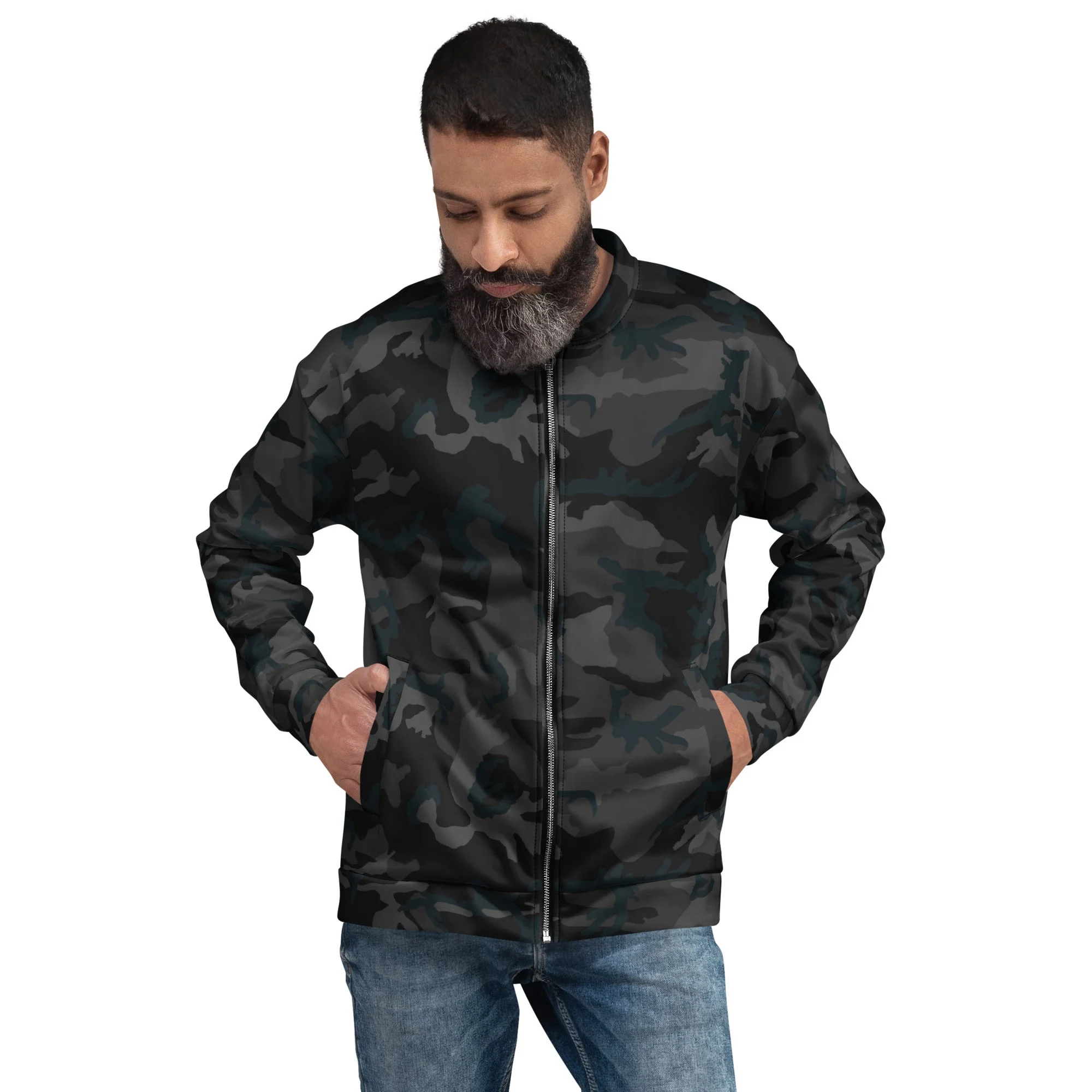 American M81 Night CAMO Unisex Bomber Jacket