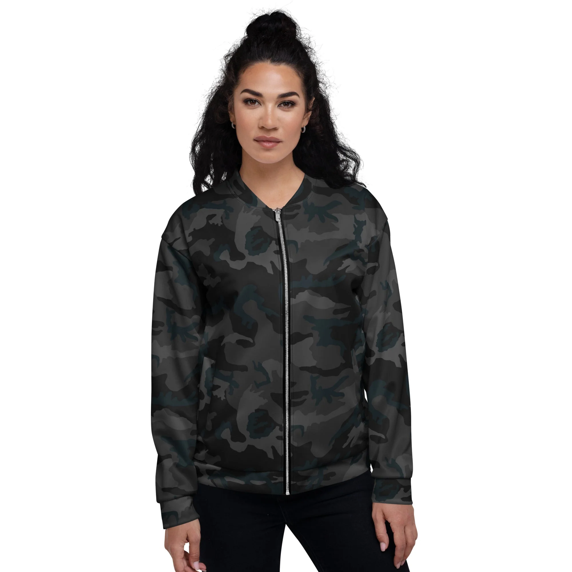 American M81 Night CAMO Unisex Bomber Jacket - Image 3