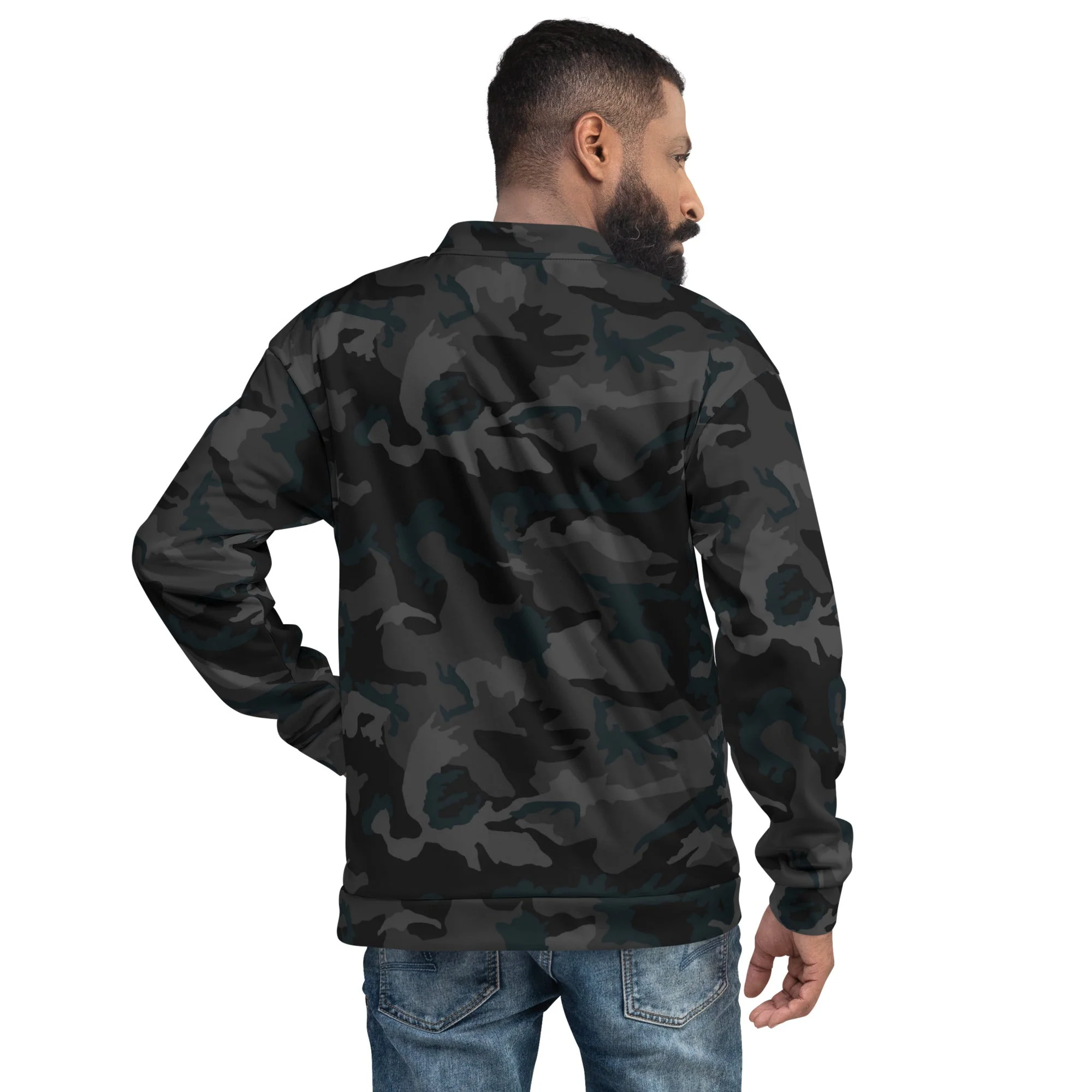 American M81 Night CAMO Unisex Bomber Jacket - Image 4