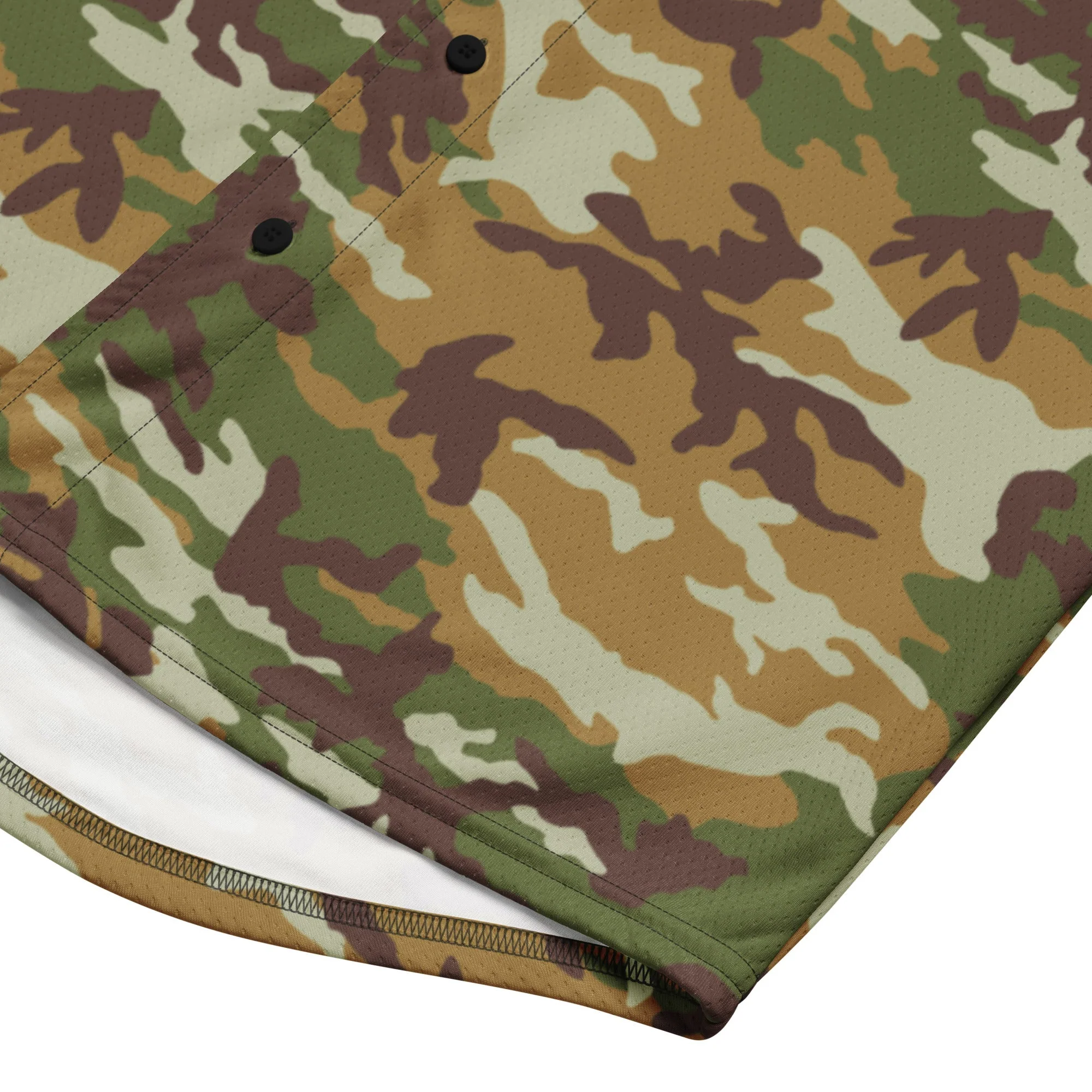 American M81 Olive Brush Woodland CAMO Unisex Baseball Jersey - Image 11
