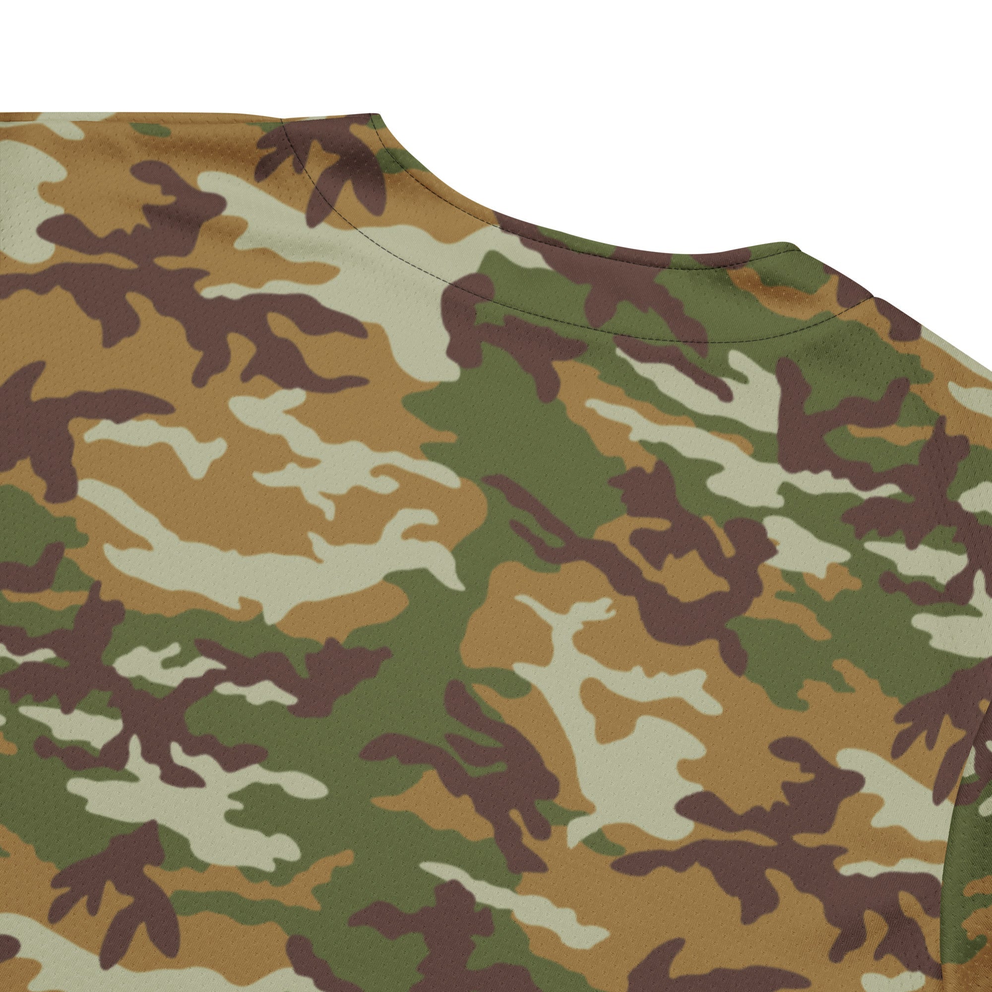 American M81 Olive Brush Woodland CAMO Unisex Baseball Jersey - Image 5