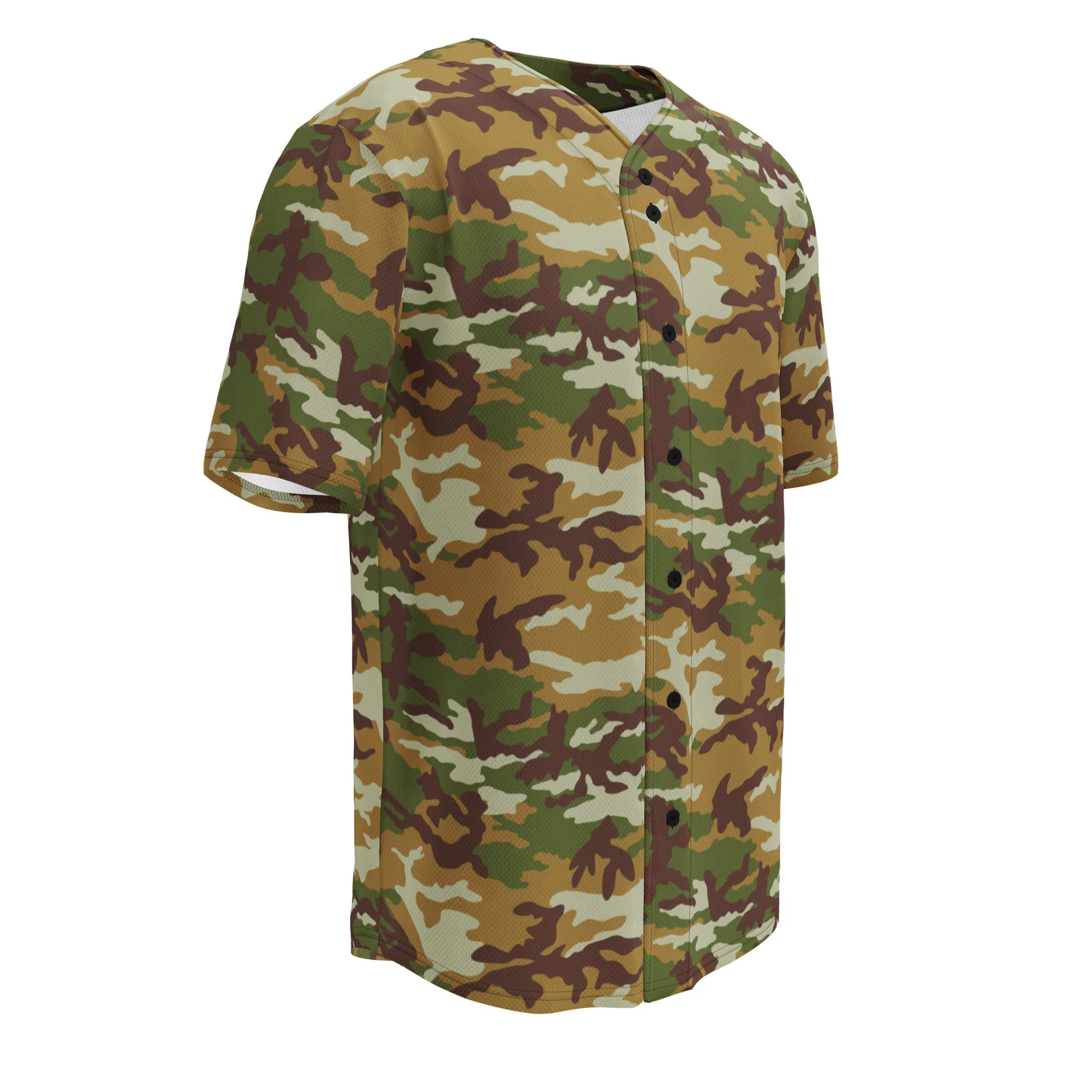 American M81 Olive Brush Woodland CAMO Unisex Baseball Jersey - Image 7