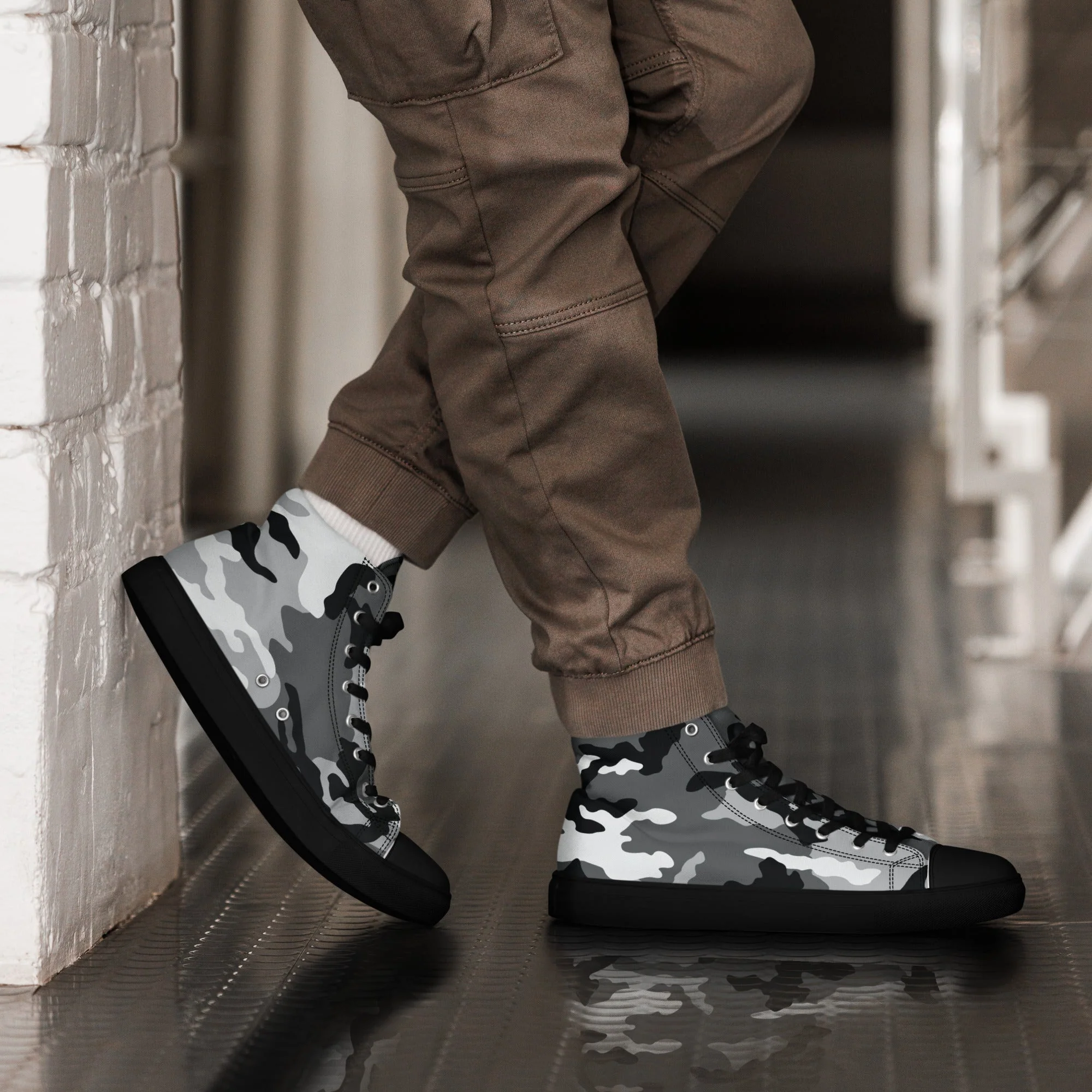 American M81 Urban City CAMO Mens High-Top Canvas Shoes