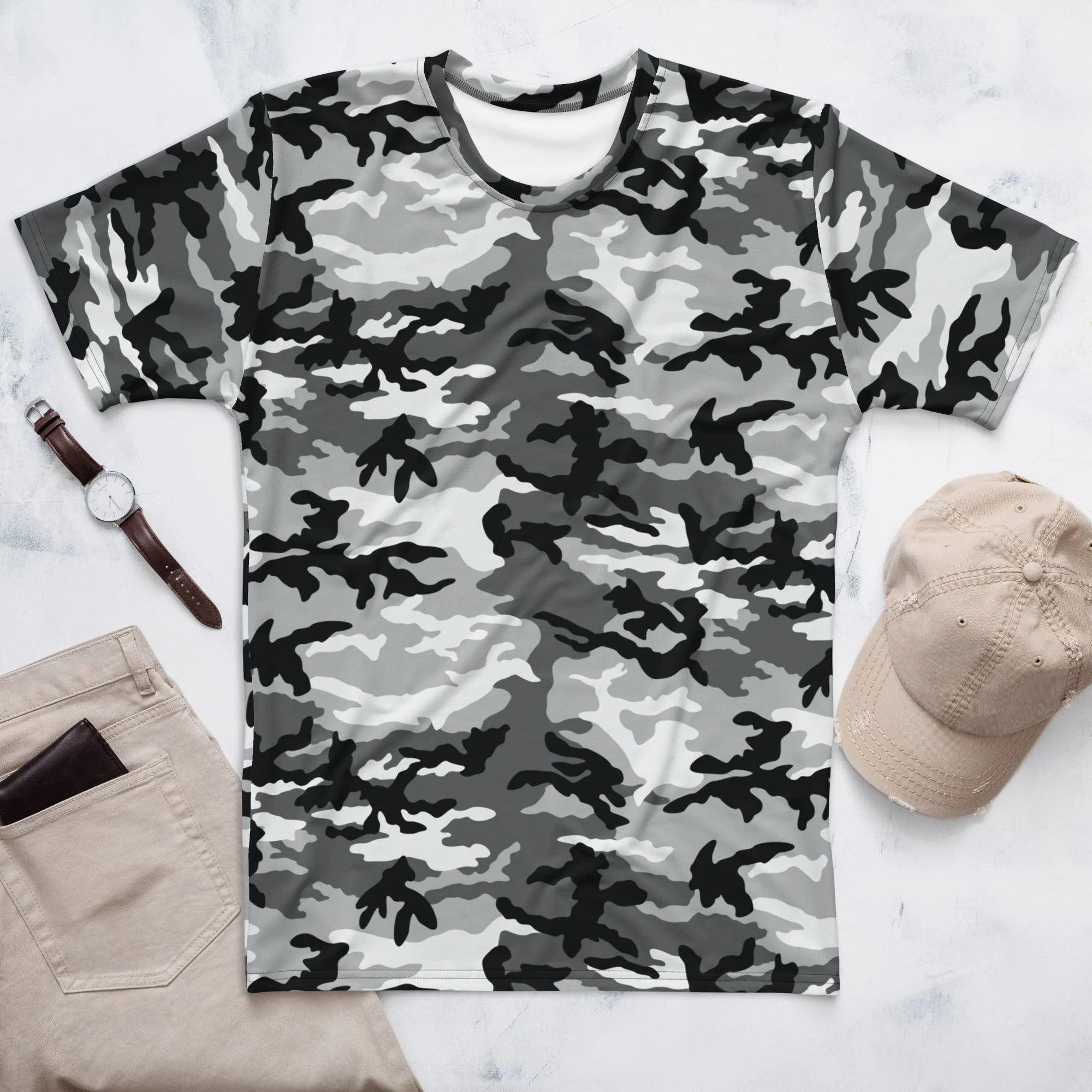 American M81 Urban City CAMO Mens T-Shirt