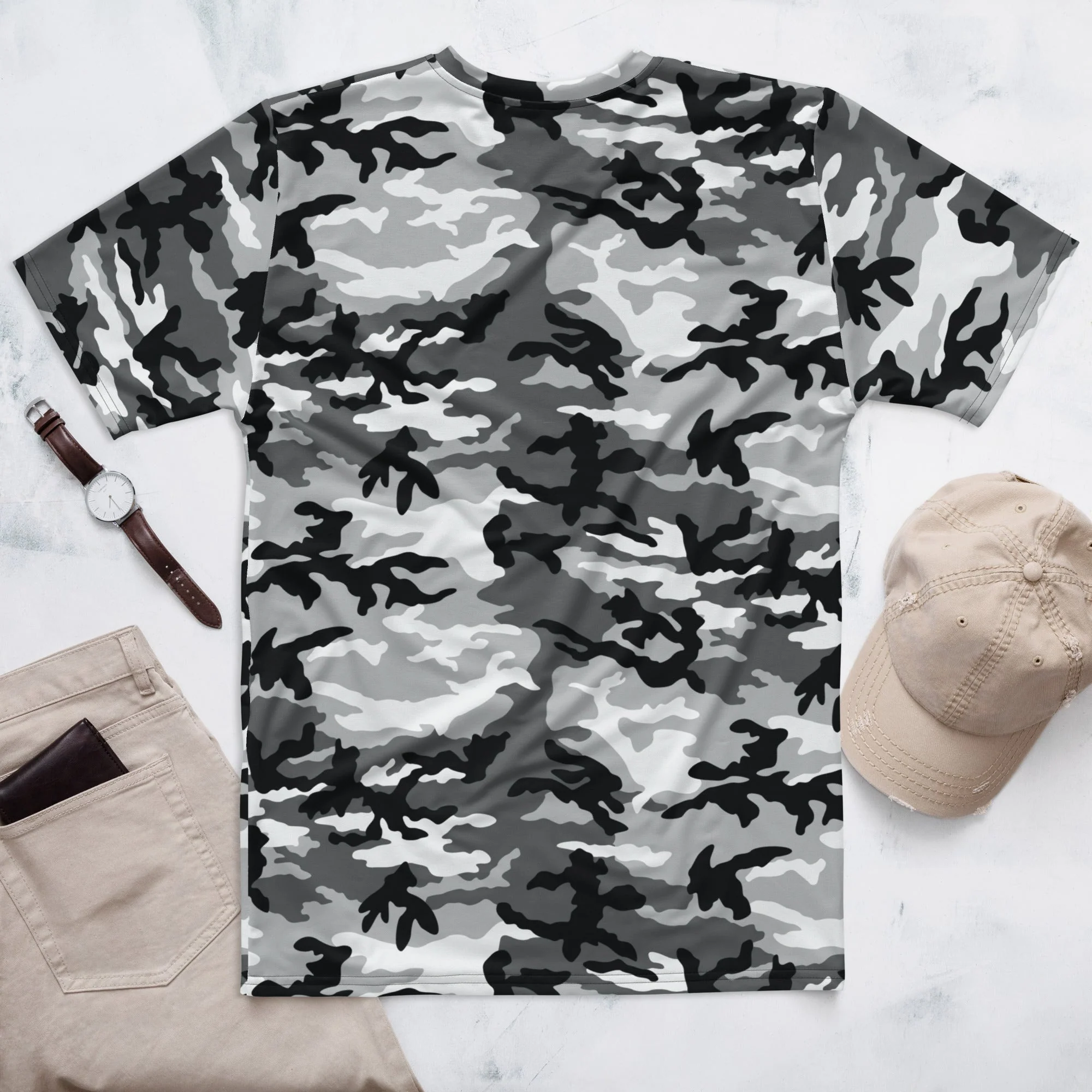 American M81 Urban City CAMO Mens T-Shirt - Image 4