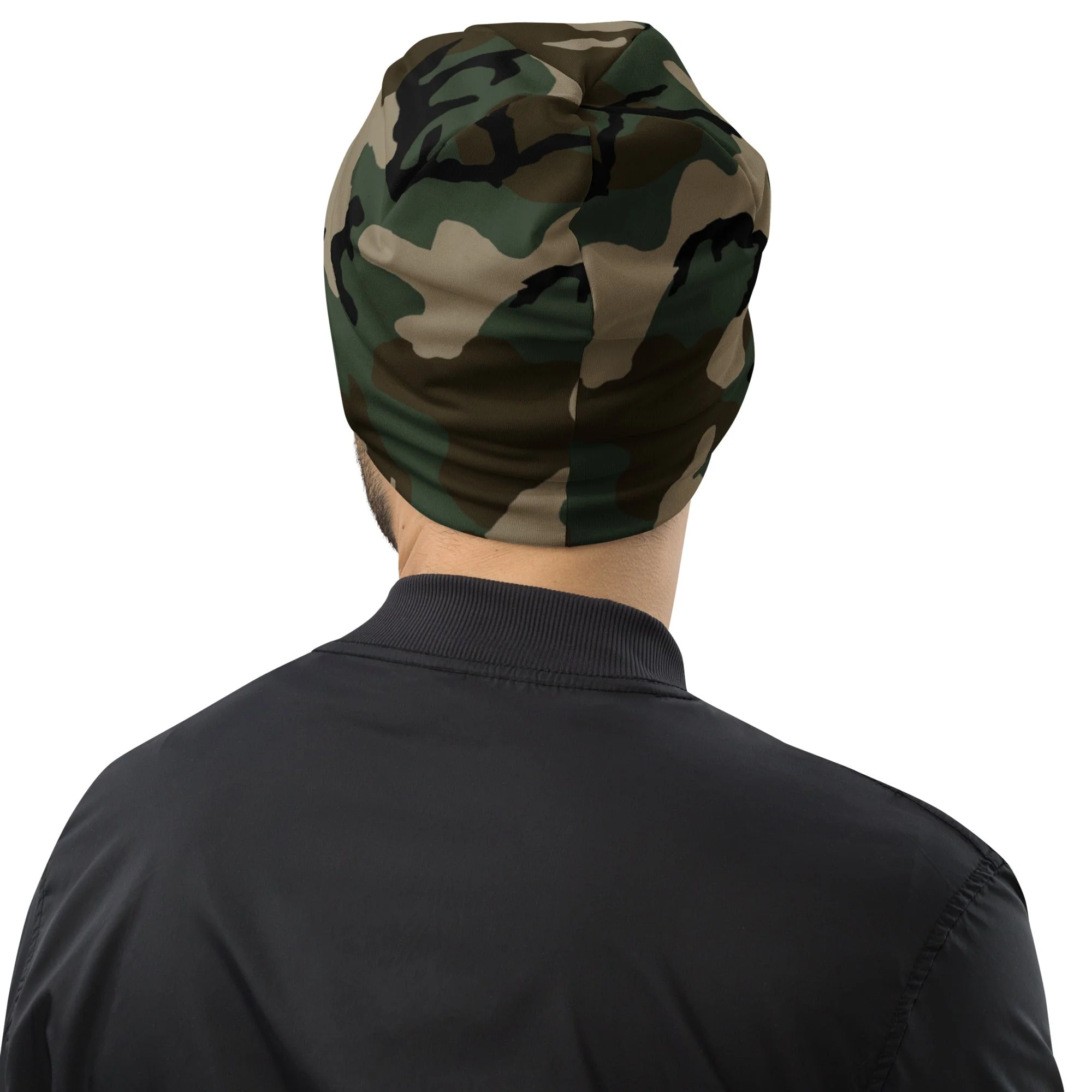 American M81 Woodland CAMO Beanie - Image 9