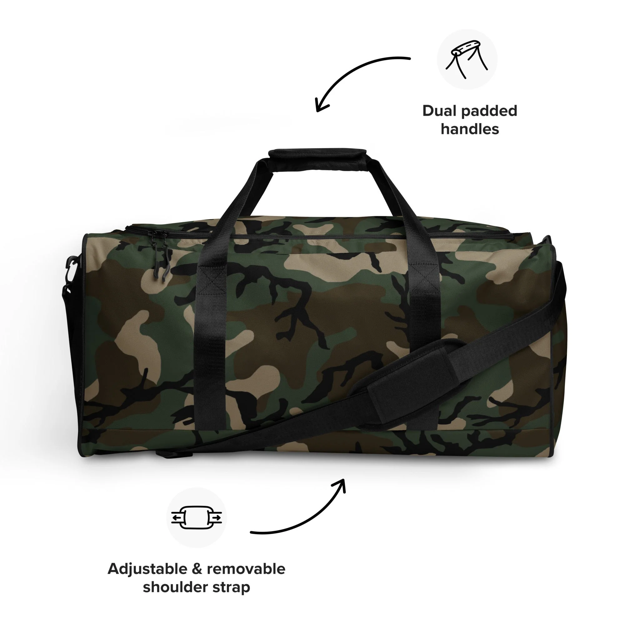 American M81 Woodland CAMO Duffle Bag - Image 3