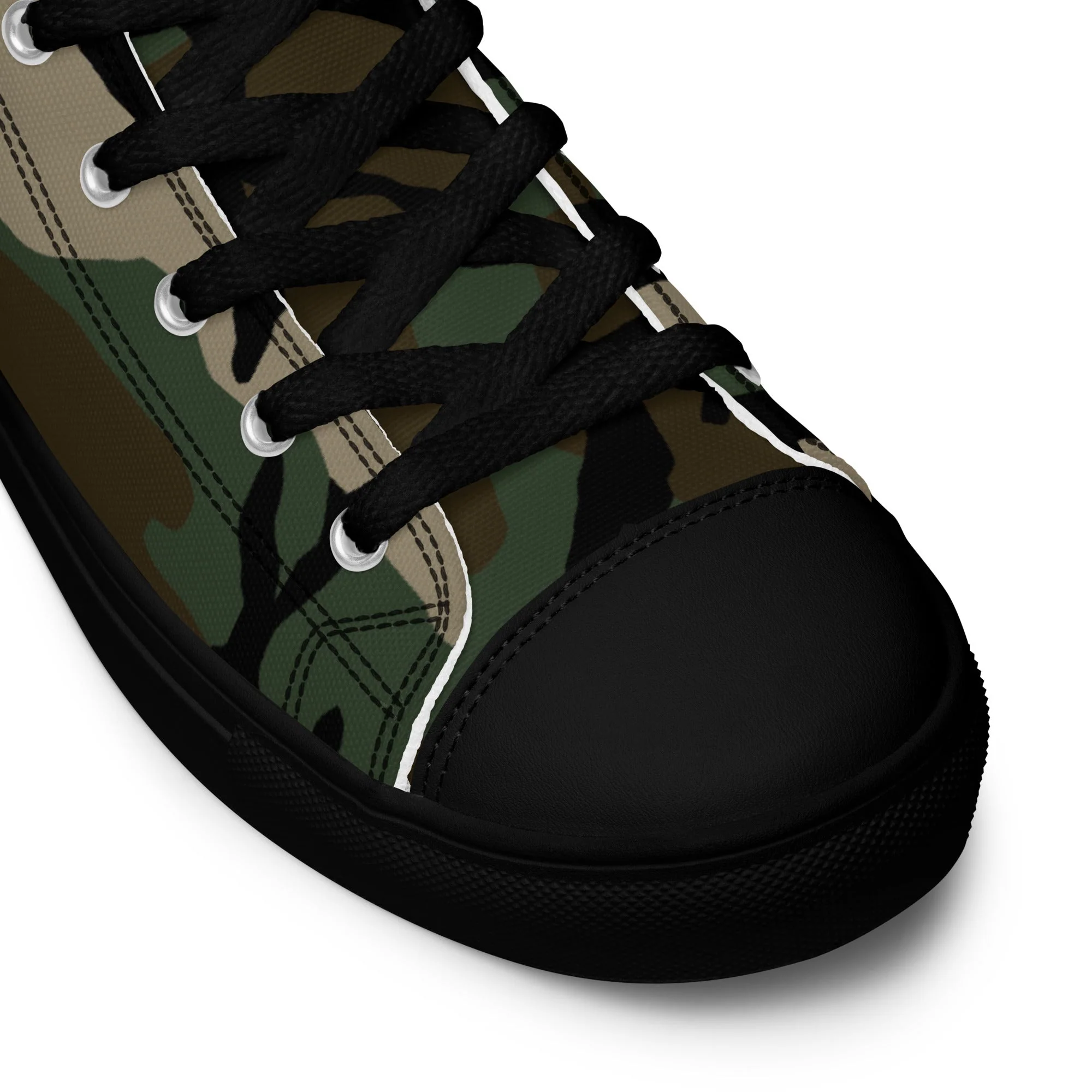 American M81 Woodland CAMO Mens High-Top Canvas Shoes - Image 5