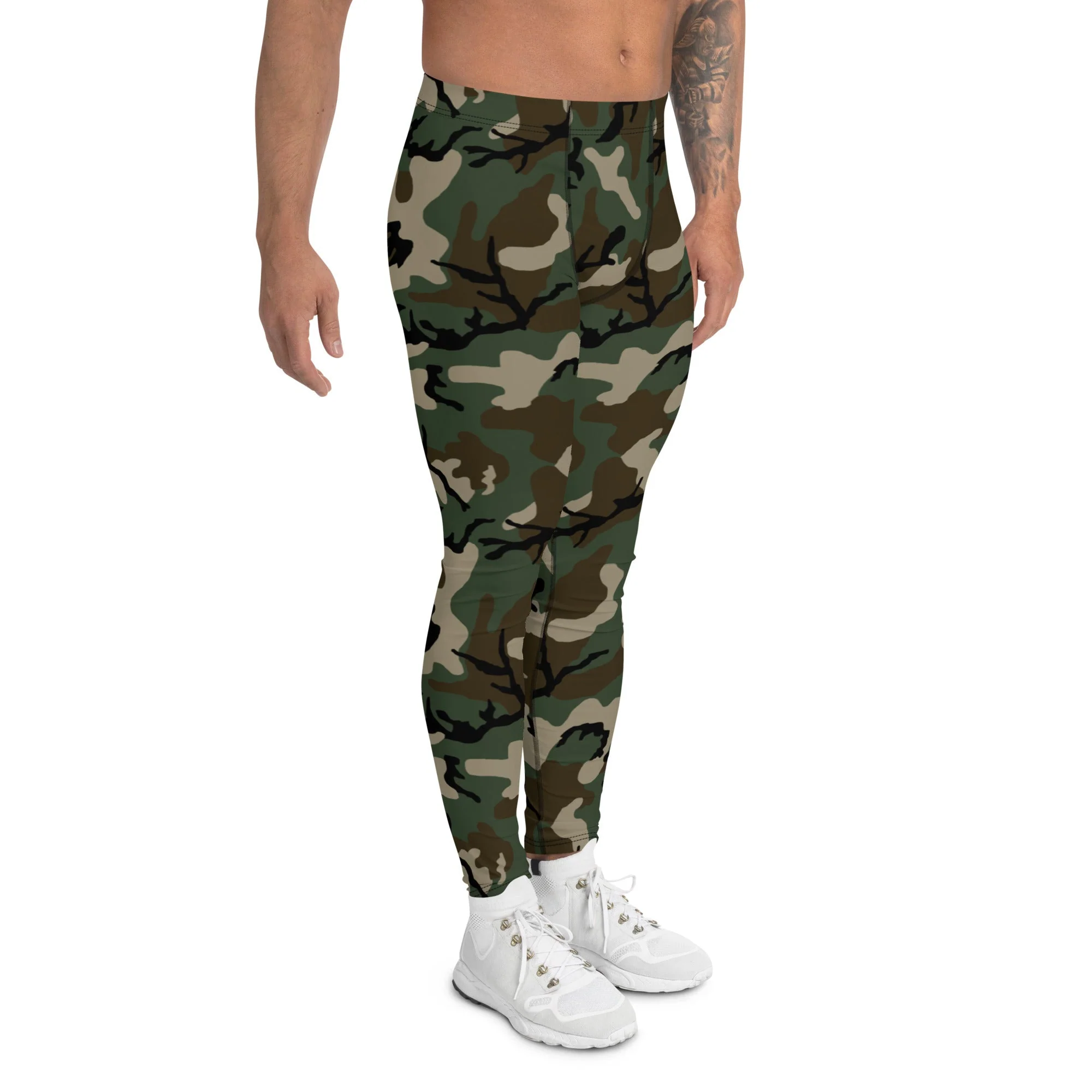 American M81 Woodland CAMO Mens Leggings - Image 3