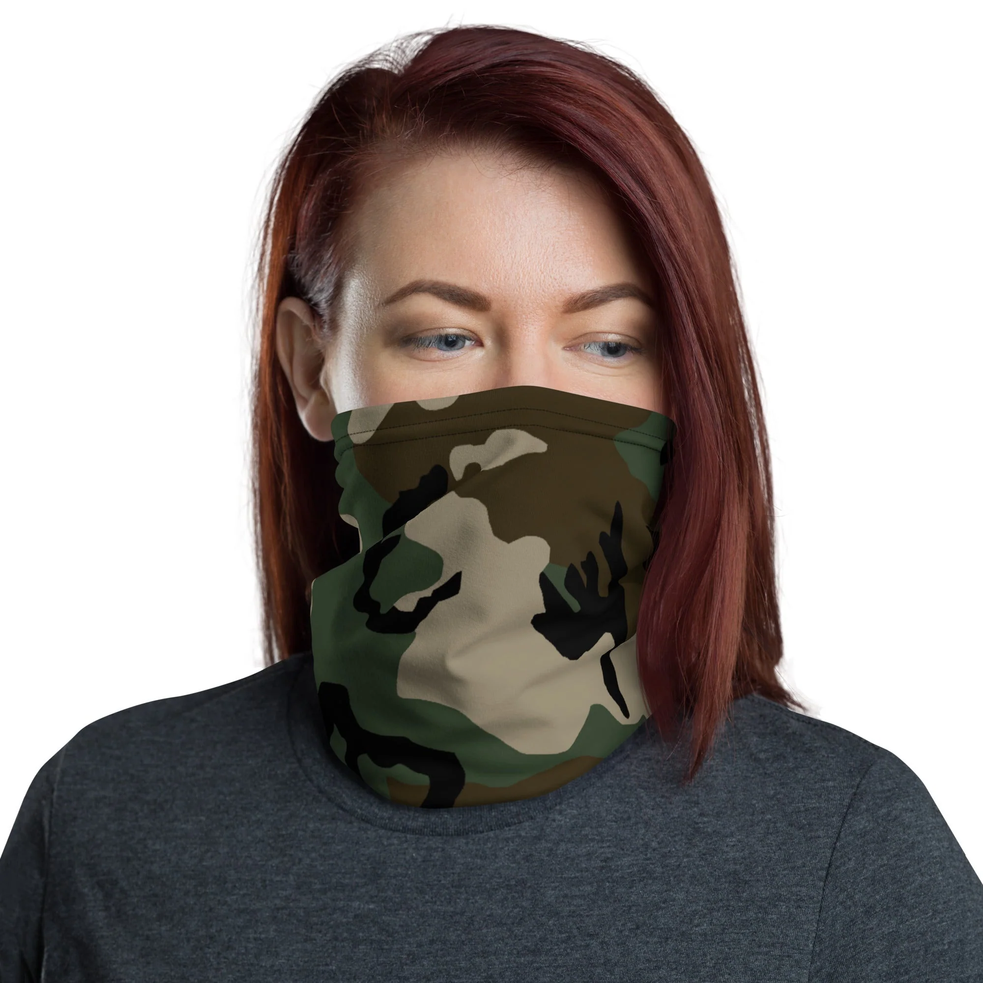 American M81 Woodland CAMO Neck Gaiter - Image 4