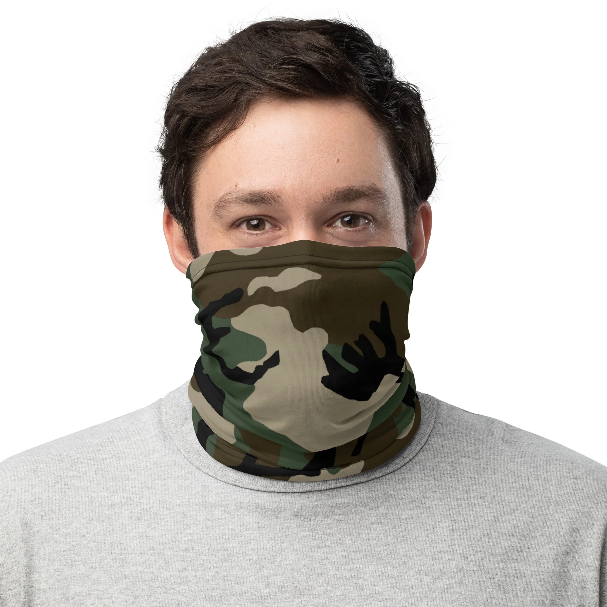 American M81 Woodland CAMO Neck Gaiter - Image 7