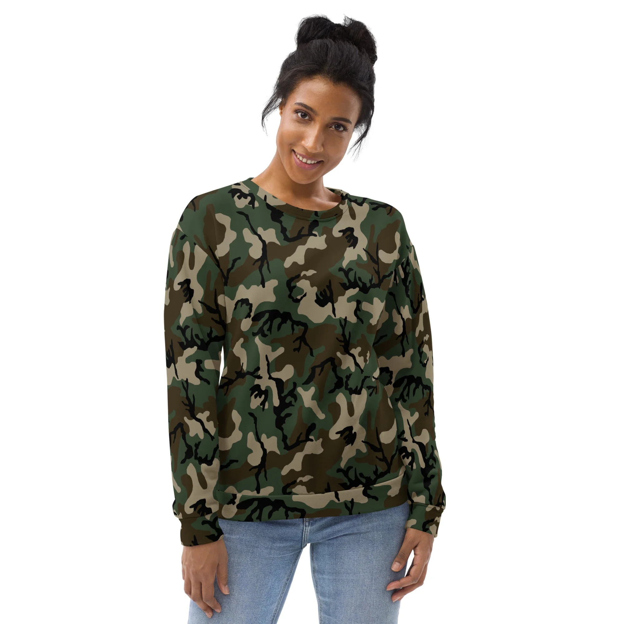 American M81 Woodland CAMO Unisex Sweatshirt - Image 8