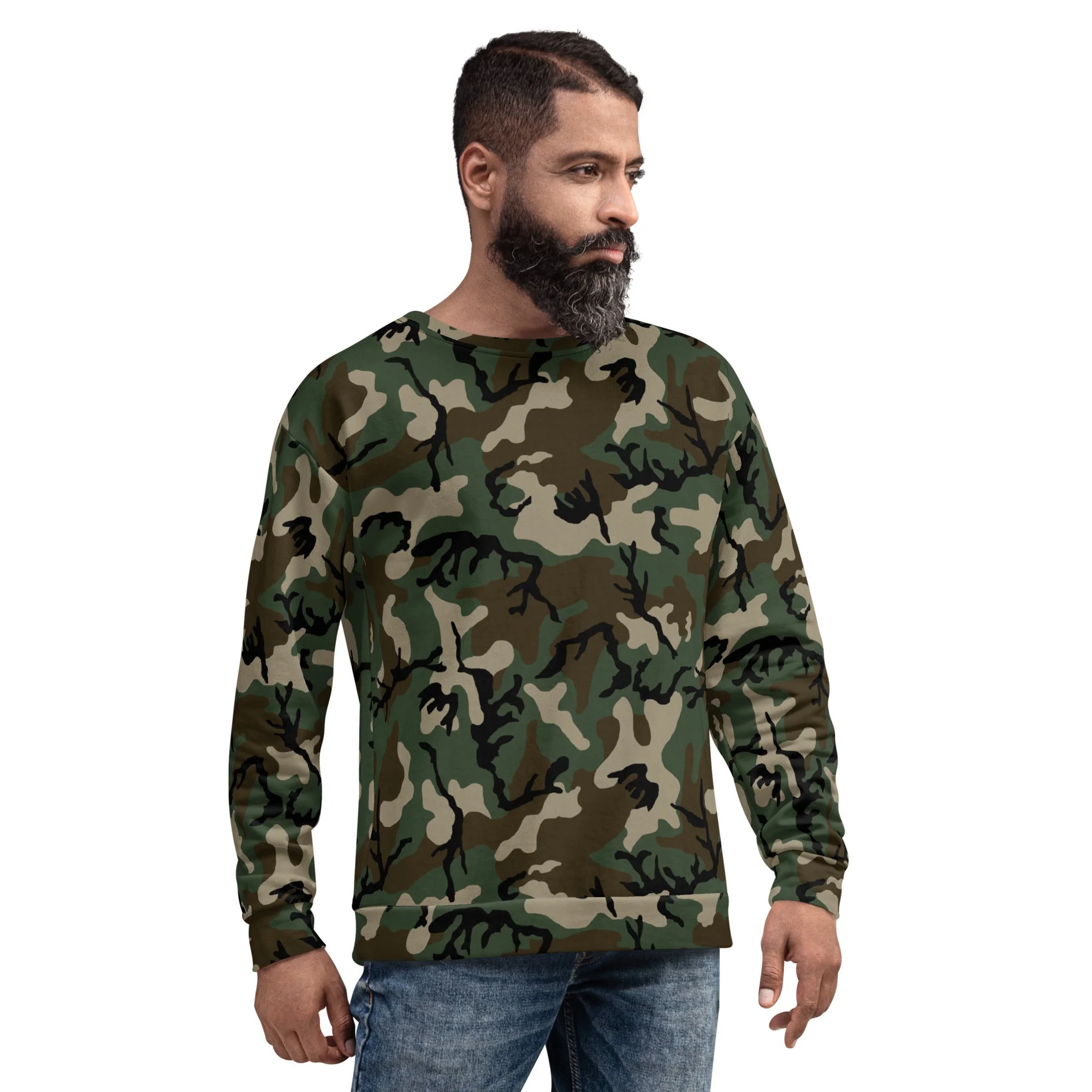 American M81 Woodland CAMO Unisex Sweatshirt - Image 9