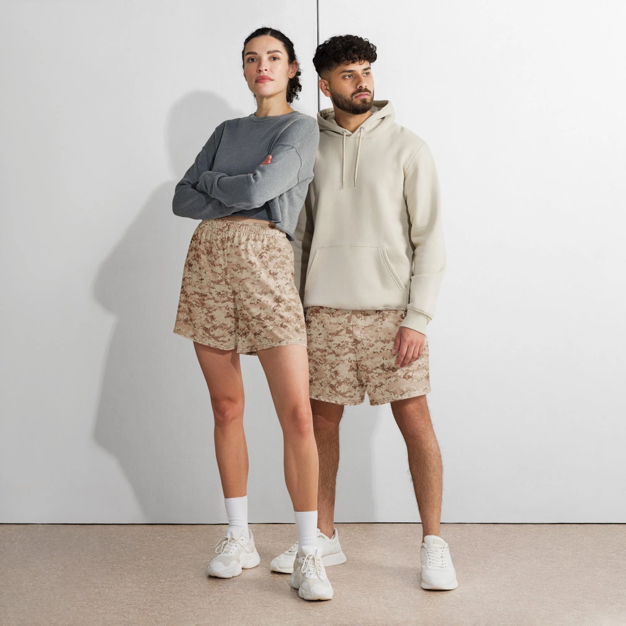American Digital Desert CAMO Unisex Athletic Long Shorts - Image 3