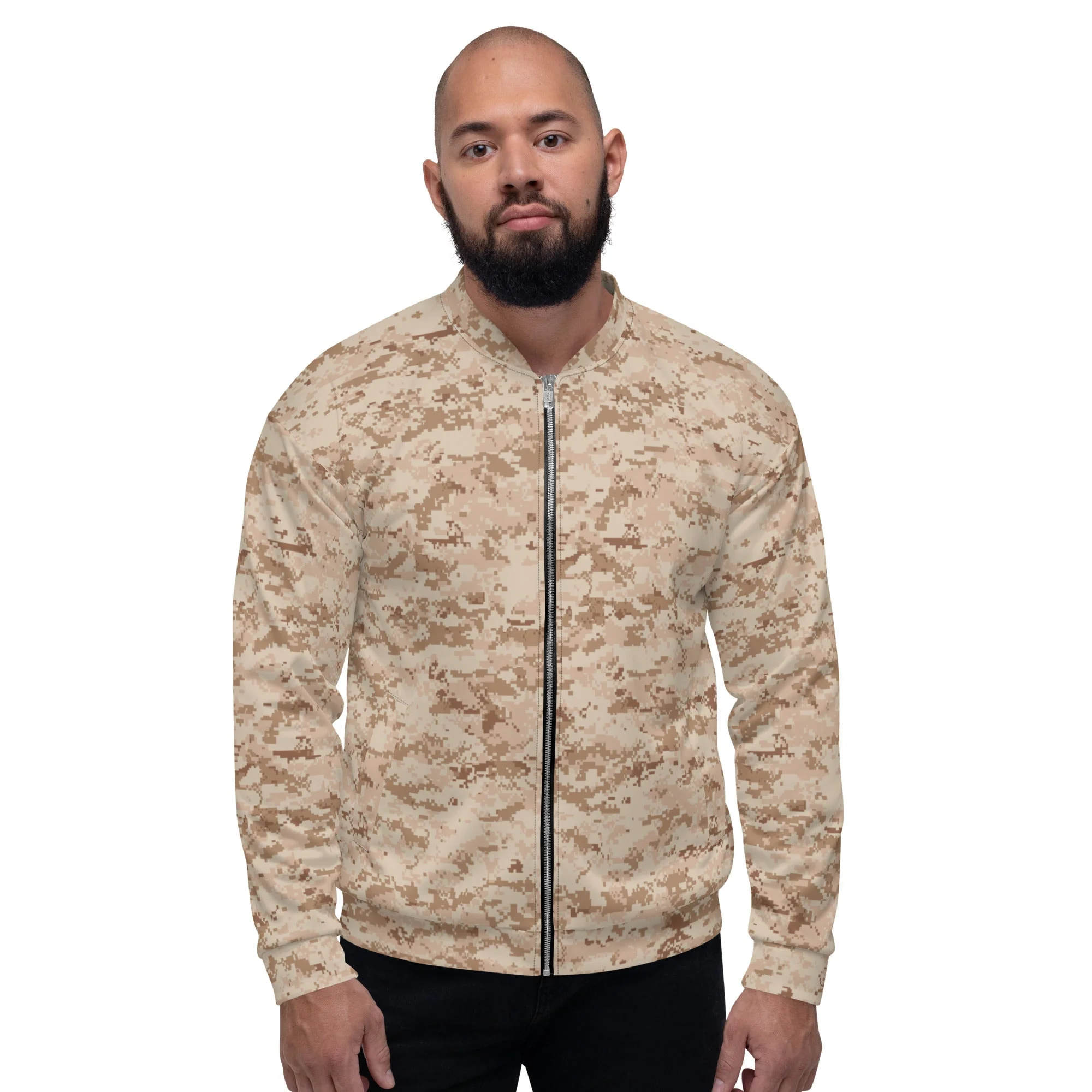 American Digital Desert CAMO Unisex Bomber Jacket - Image 6