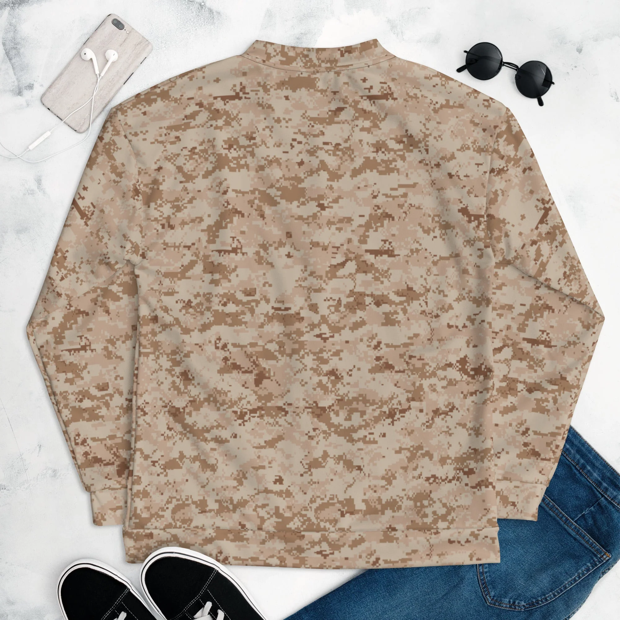 American Digital Desert CAMO Unisex Bomber Jacket - Image 8
