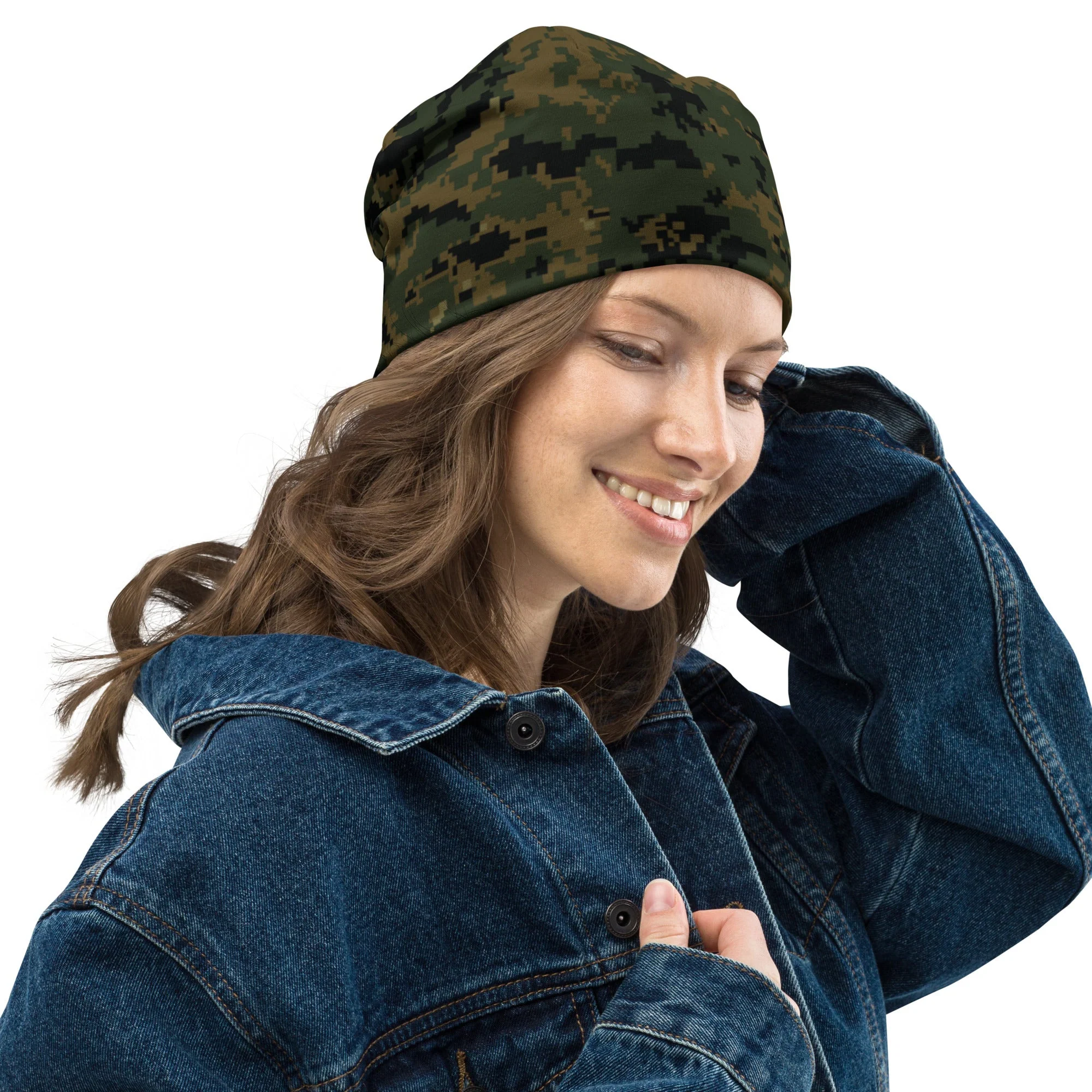 American Digital Woodland CAMO Beanie - Image 5