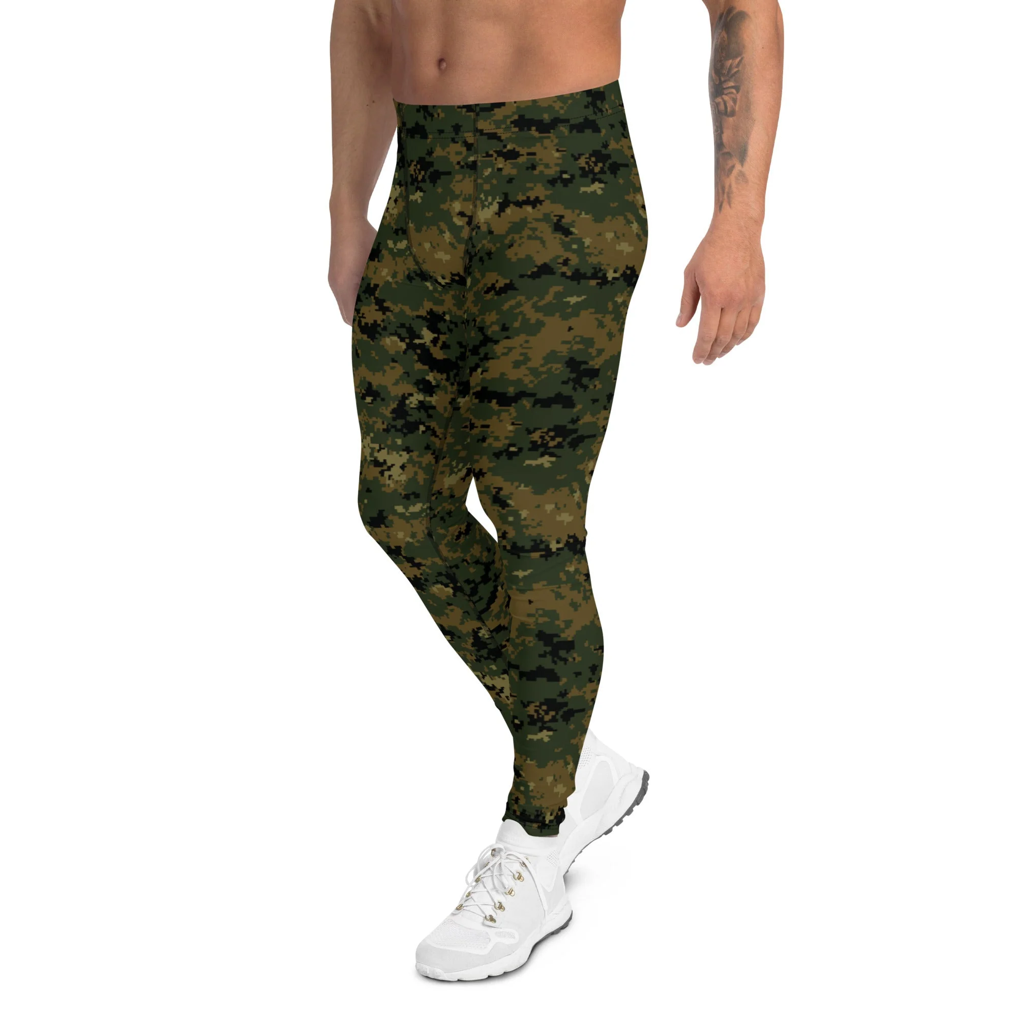American Digital Woodland CAMO Mens Leggings - Image 4