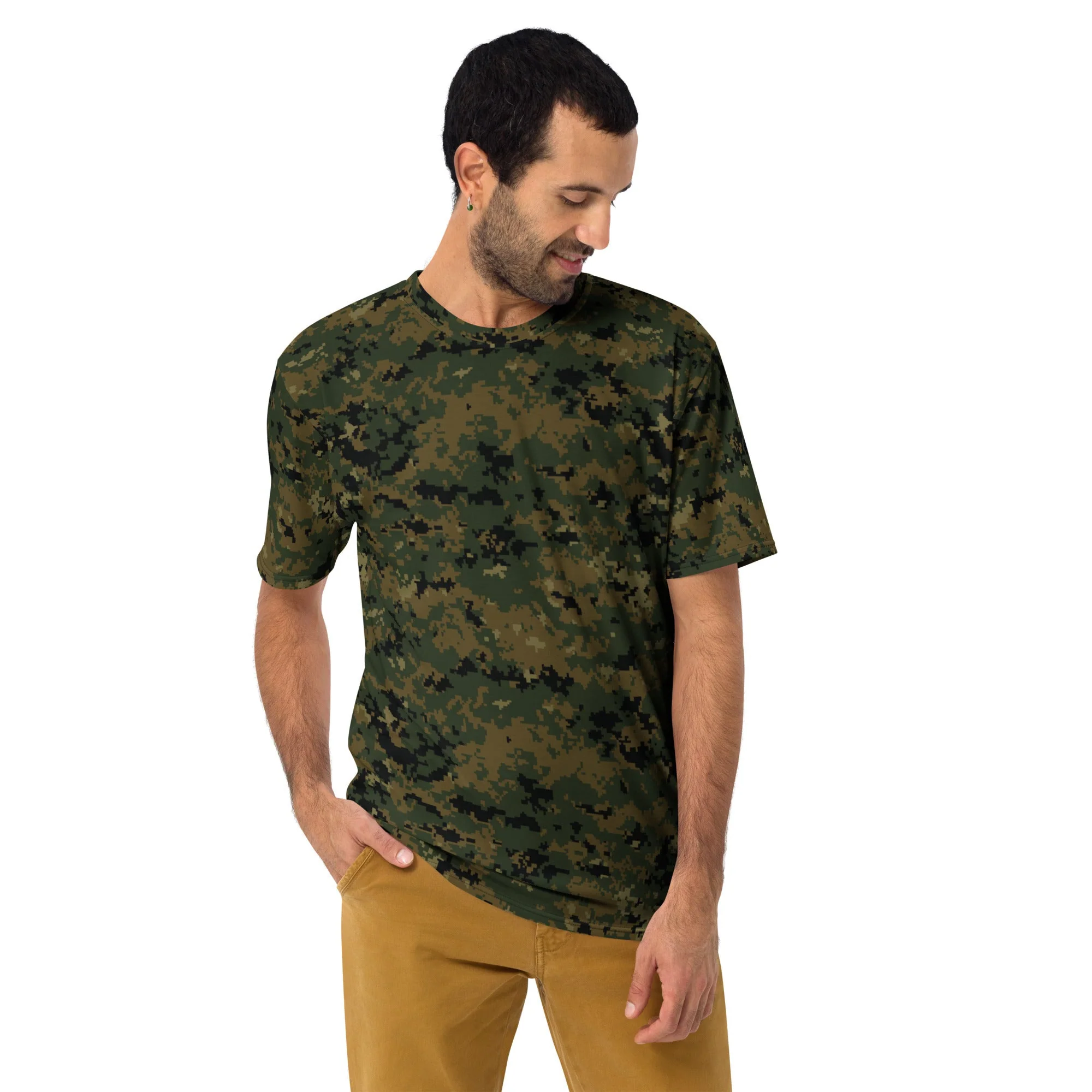 American Digital Woodland CAMO Mens T-Shirt - Image 3