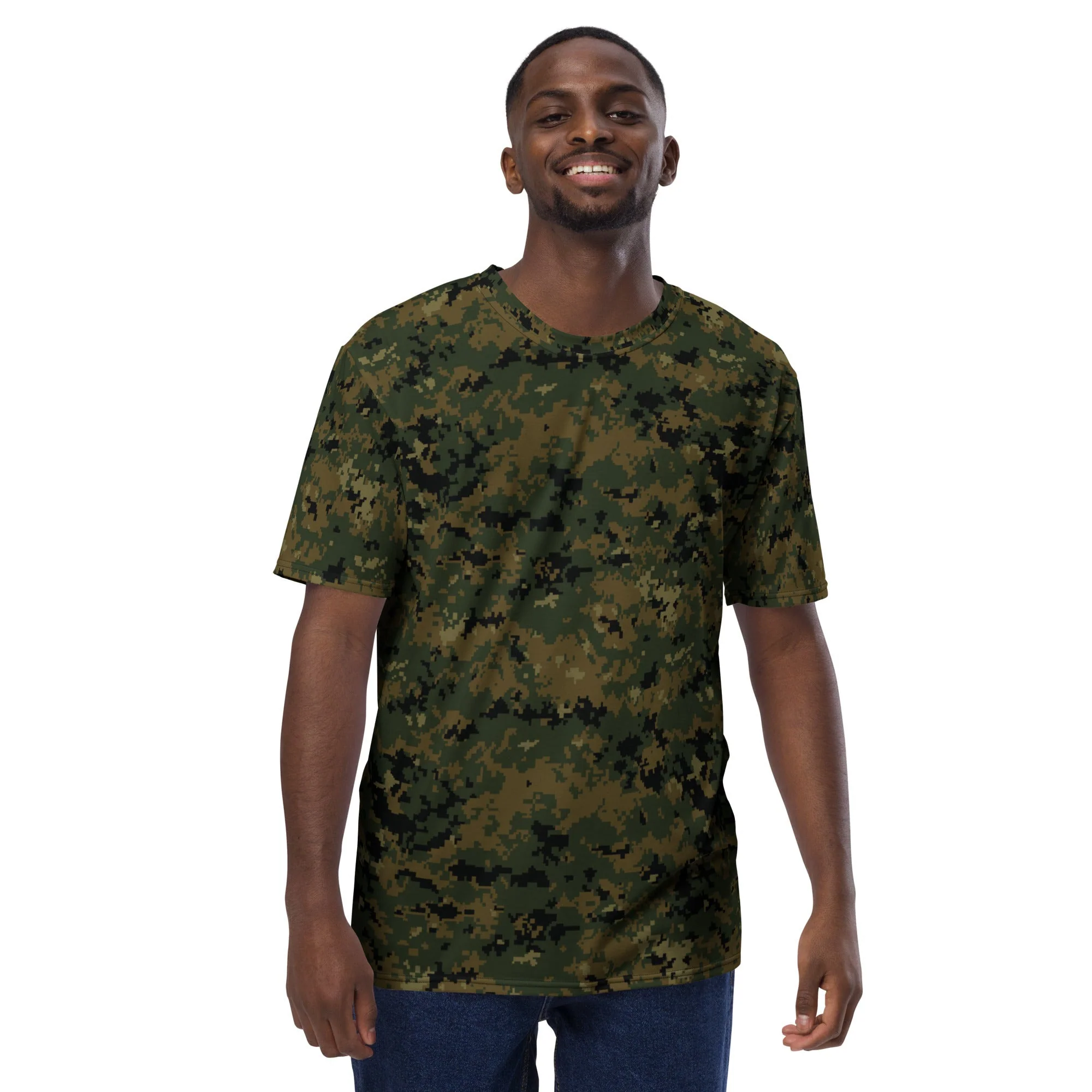 American Digital Woodland CAMO Mens T-Shirt - Image 4