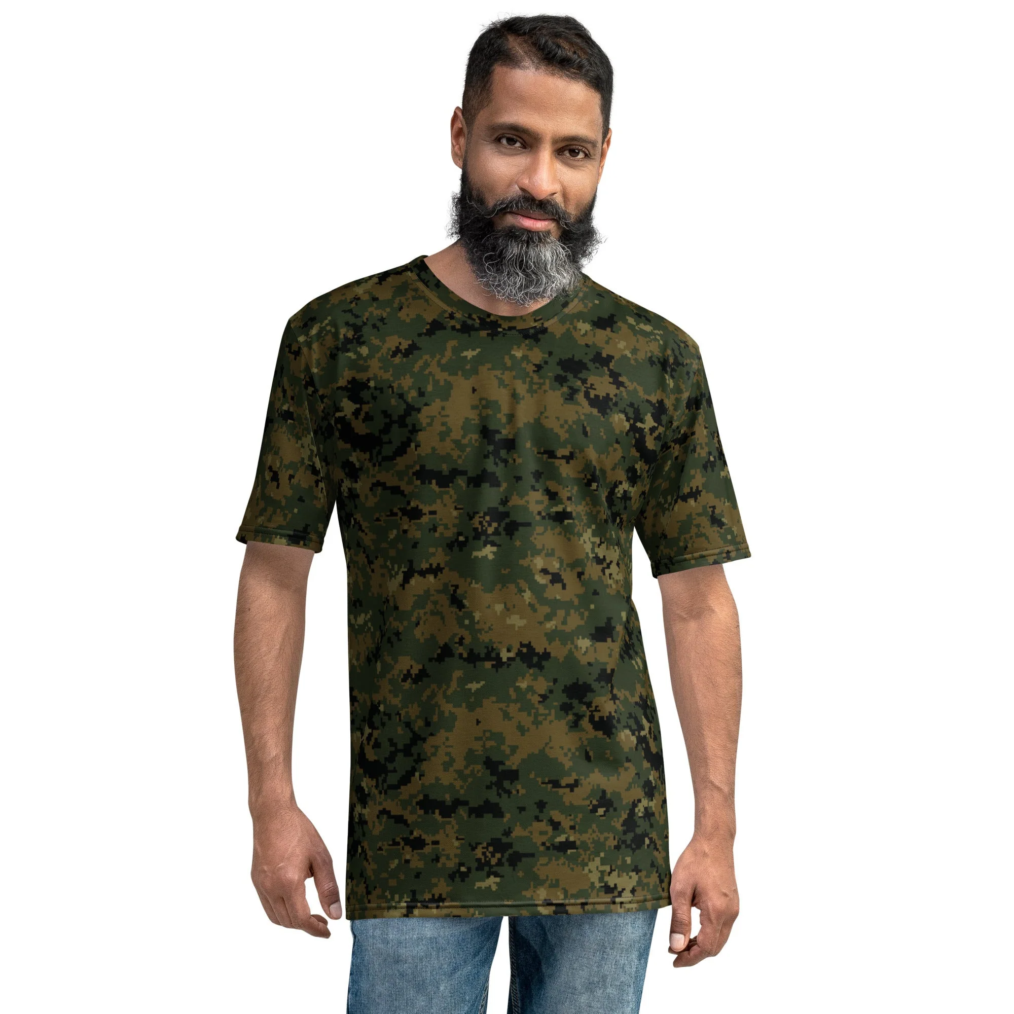 American Digital Woodland CAMO Mens T-Shirt - Image 5